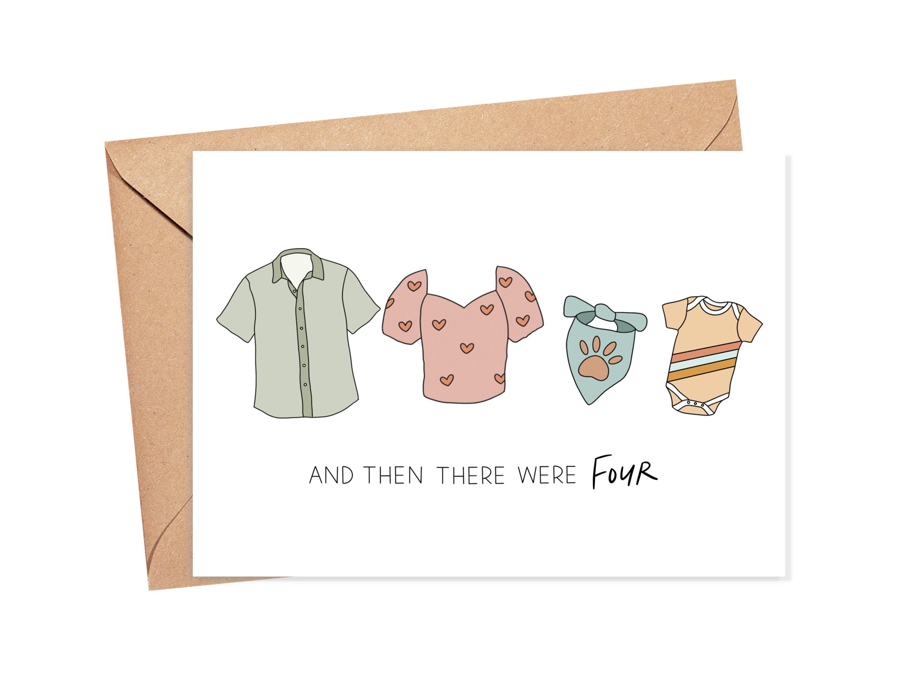 And Then There Were Four Card – Simply Happy Cards