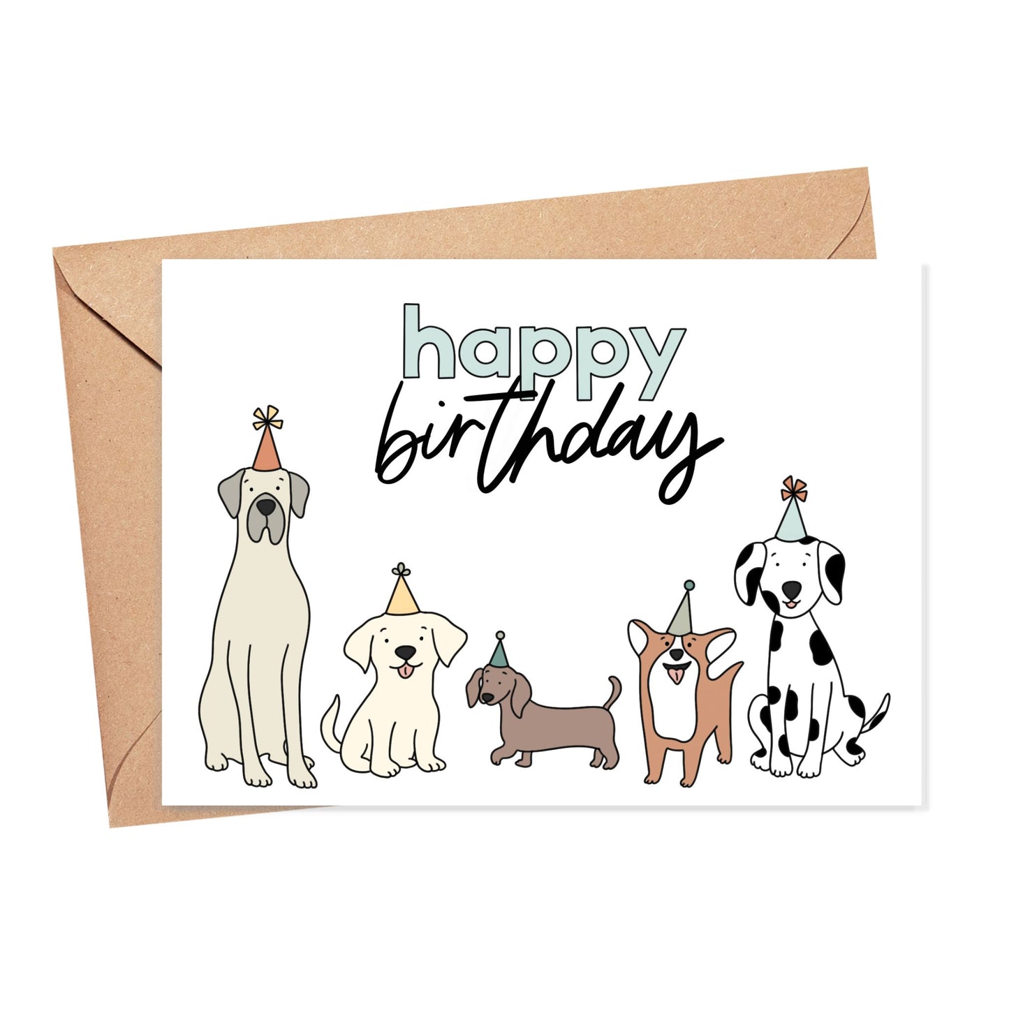 Dog Happy Birthday Card Simply Happy Cards