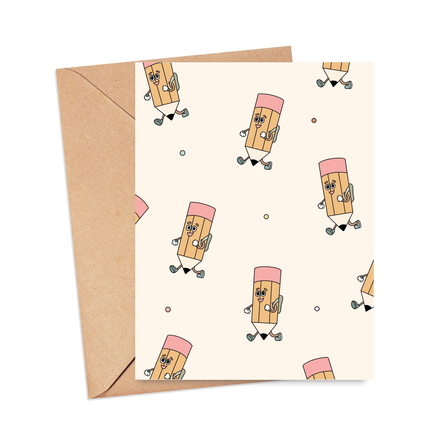 Cute Pencil Student Card Simply Happy Cards