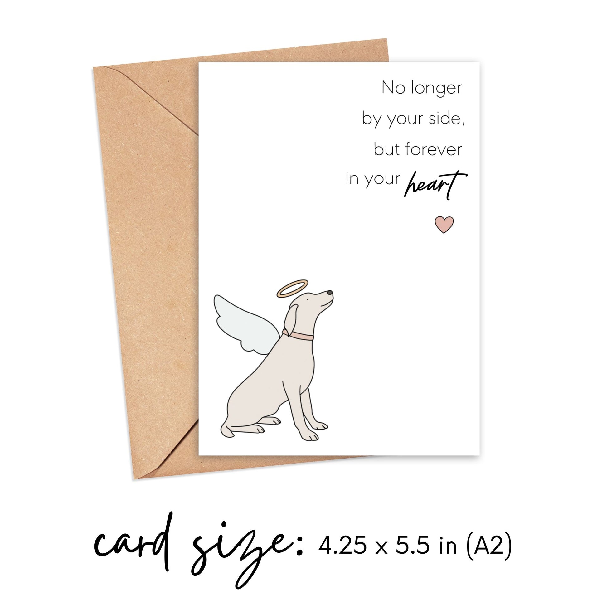 Forever in Your Heart Dog Sympathy Card Simply Happy Cards