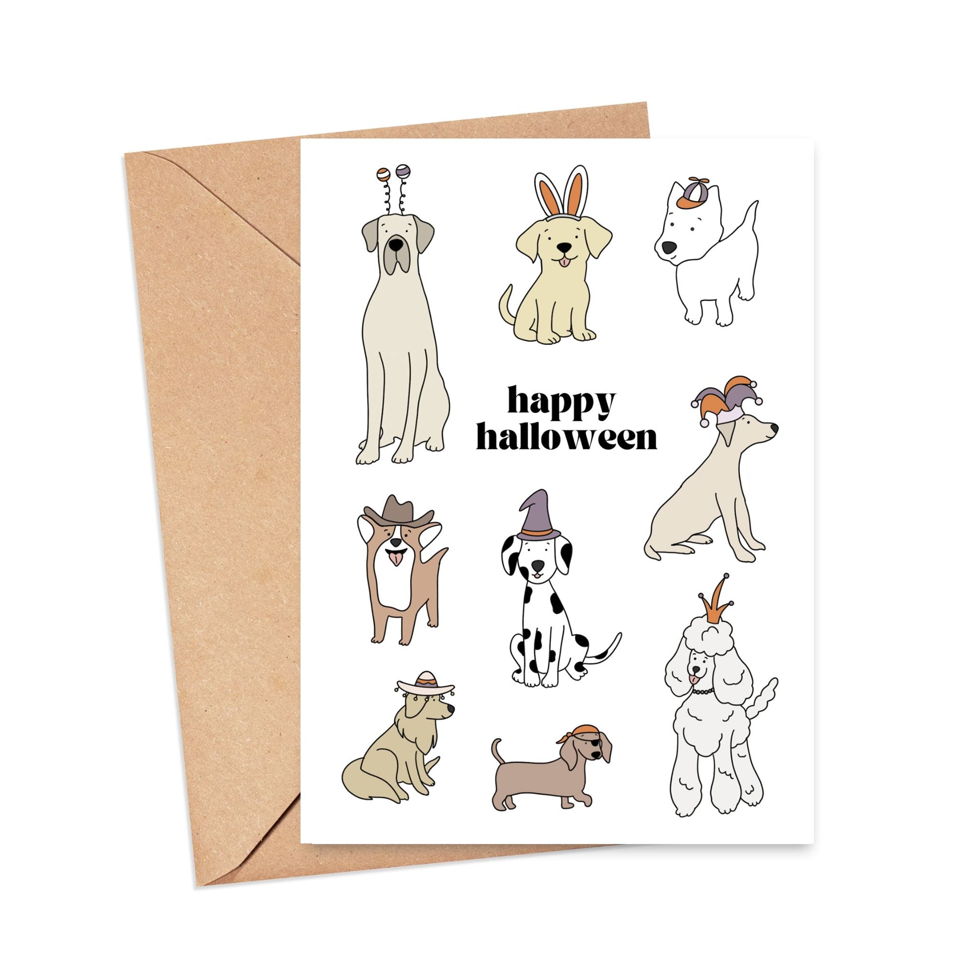 Happy Halloween Dogs Card Simply Happy Cards