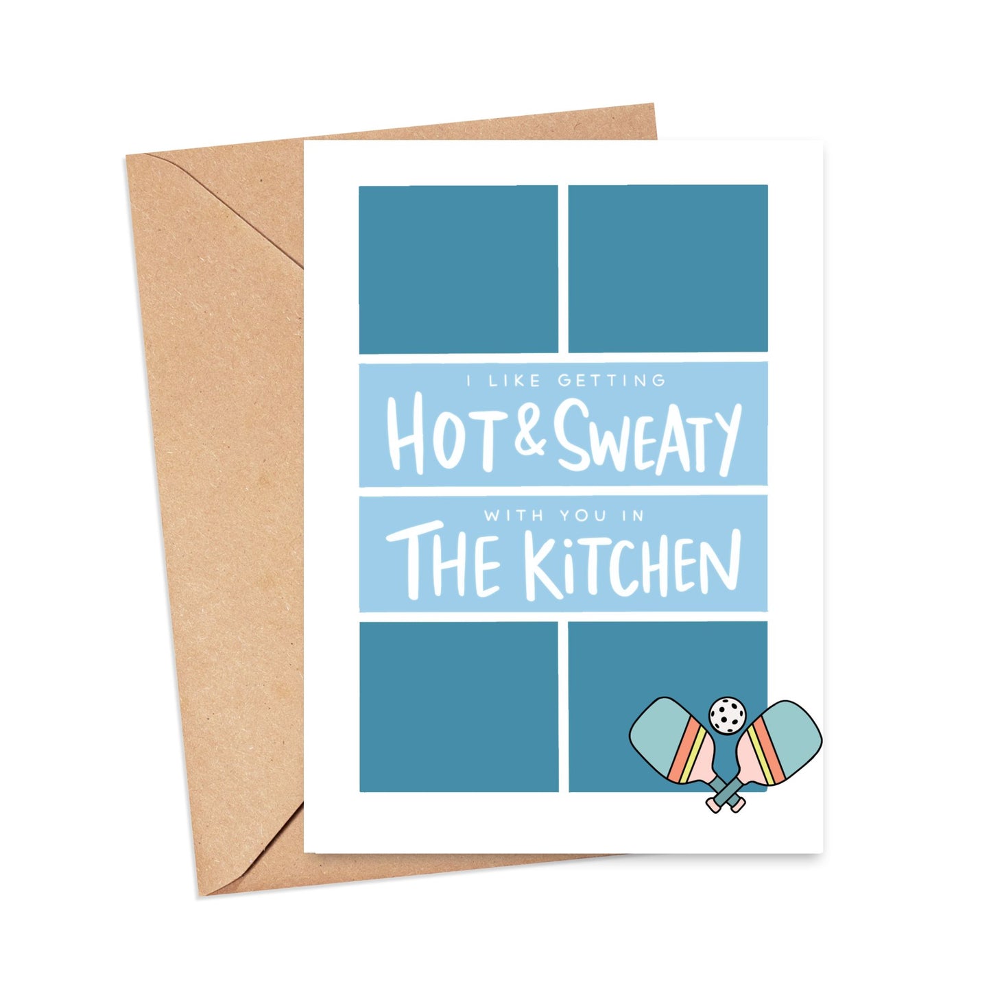 Hot & Sweaty Pickle Ball Card Simply Happy Cards