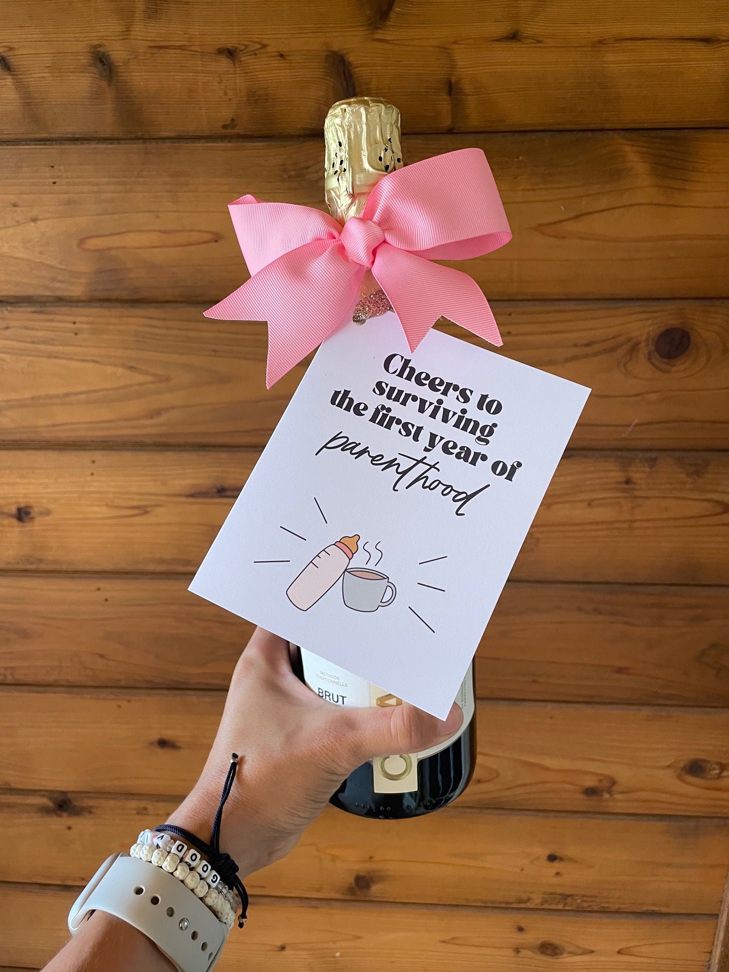 Cheers to Surviving the First Year of Parenthood Card Simply Happy Cards