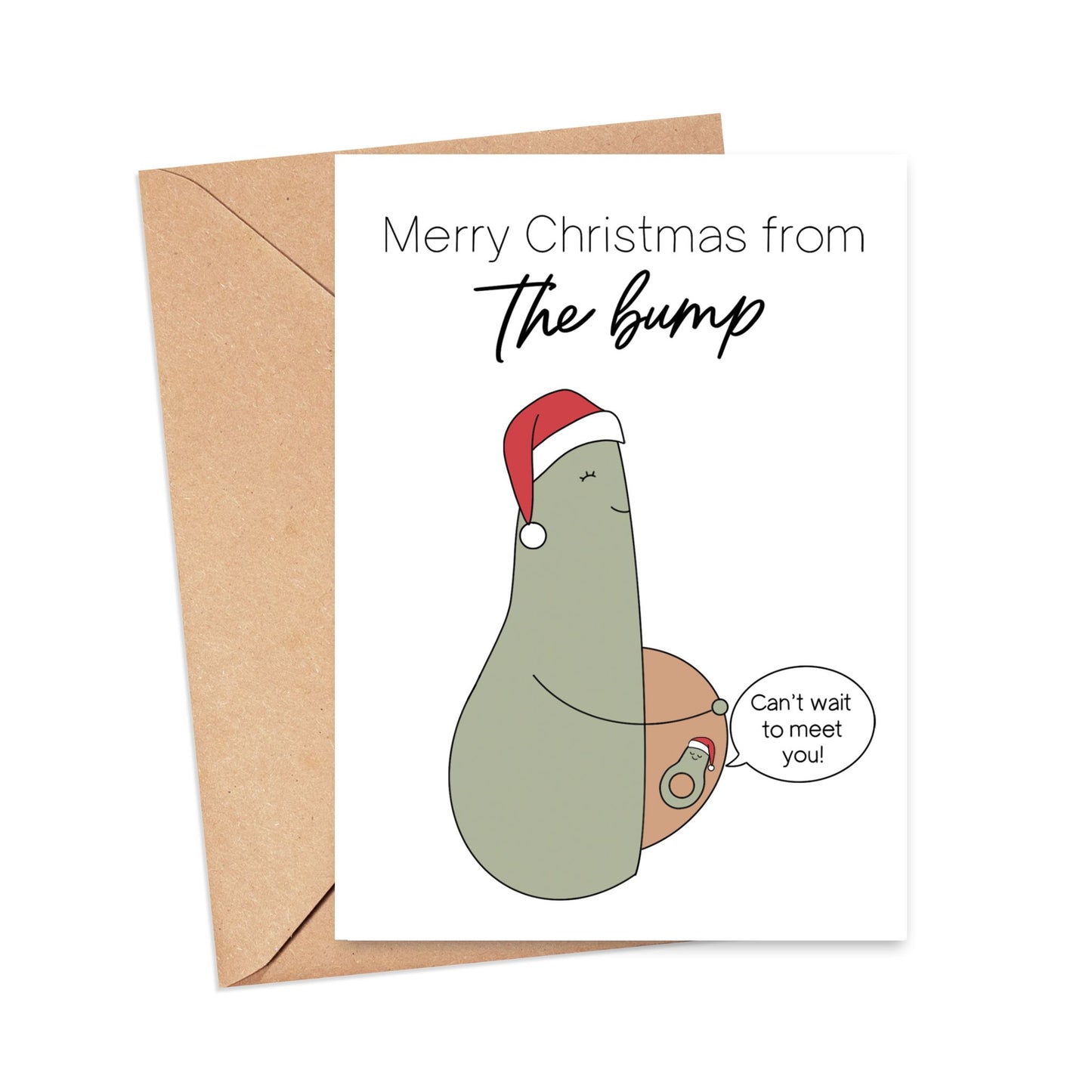 Merry Christmas from the Bump Card Simply Happy Cards