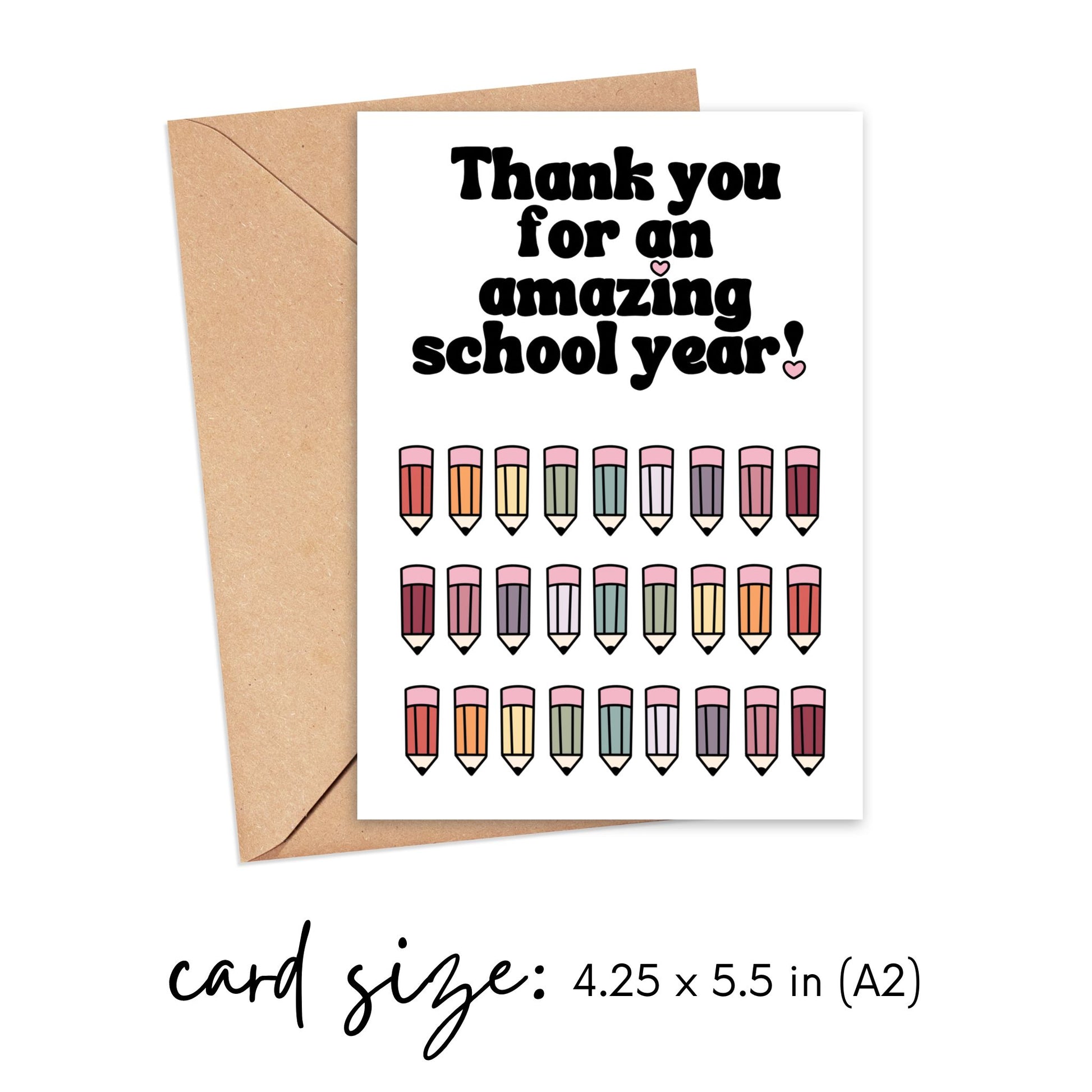 Thank you for an Amazing School Year Card Simply Happy Cards