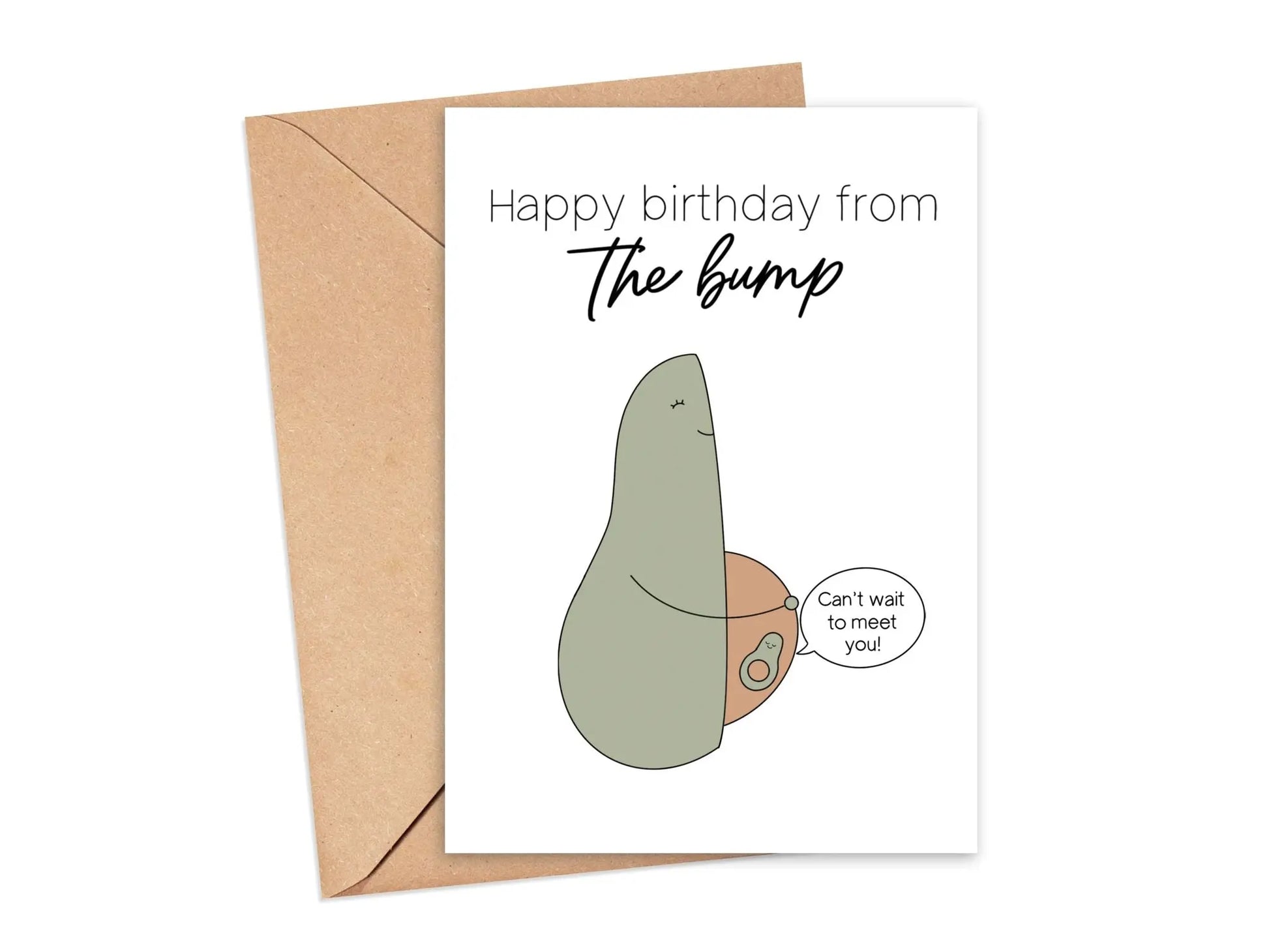 Happy Birthday from the Bump Card Simply Happy Cards