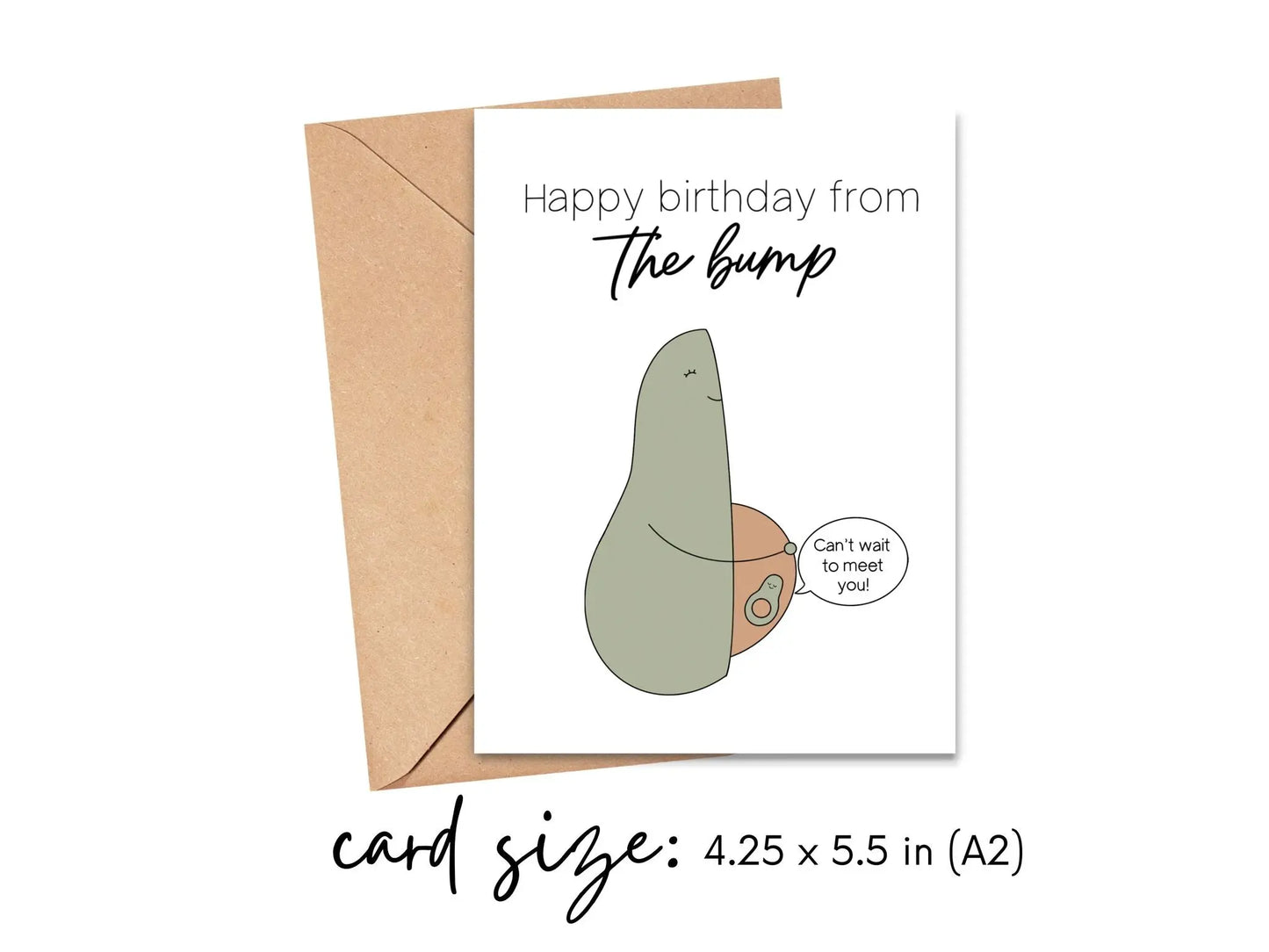 Happy Birthday from the Bump Card Simply Happy Cards