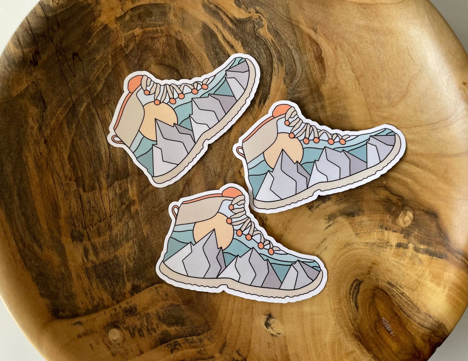 Hiking Boot Sticker (3x2 in) Simply Happy Cards
