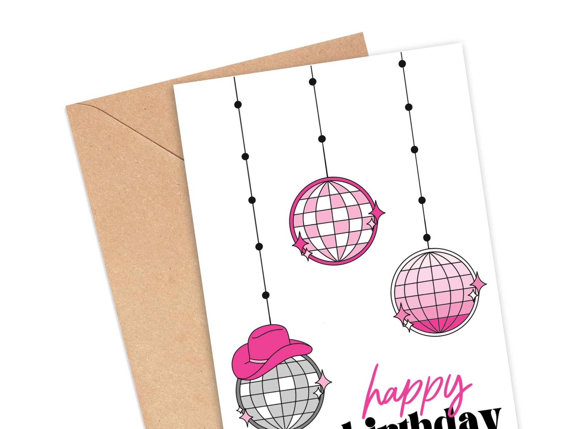 Disco Cowgirl Happy Birthday Card Simply Happy Cards