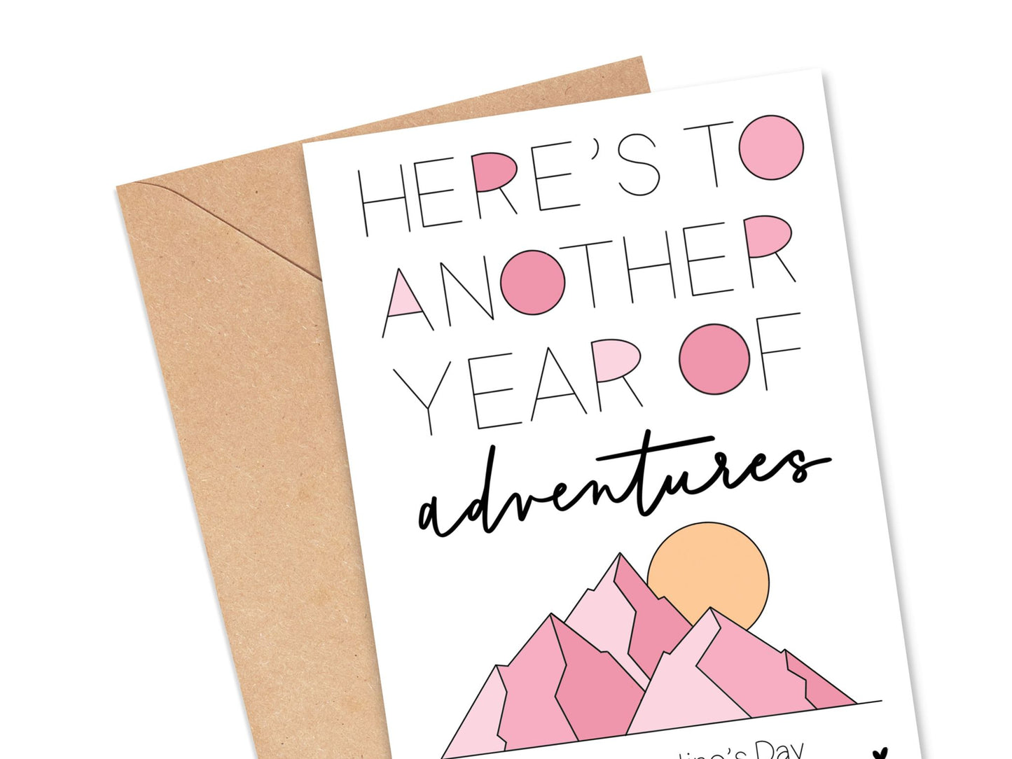 Here's to Another Year of Adventures Valentine's Day Card Simply Happy Cards