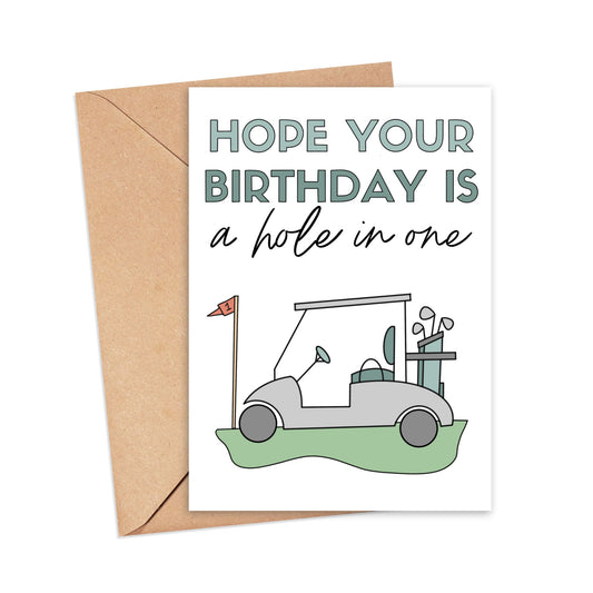 Hope Your Birthday is a Hole in One Card Simply Happy Cards