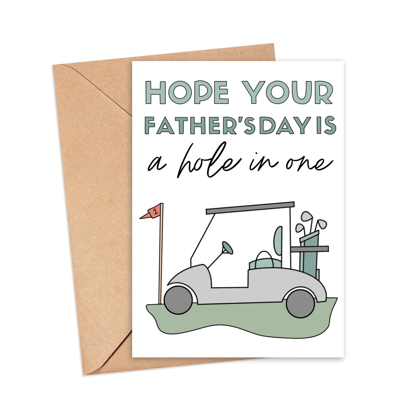 Hope Your Father's Day is a Hole in One Card Simply Happy Cards