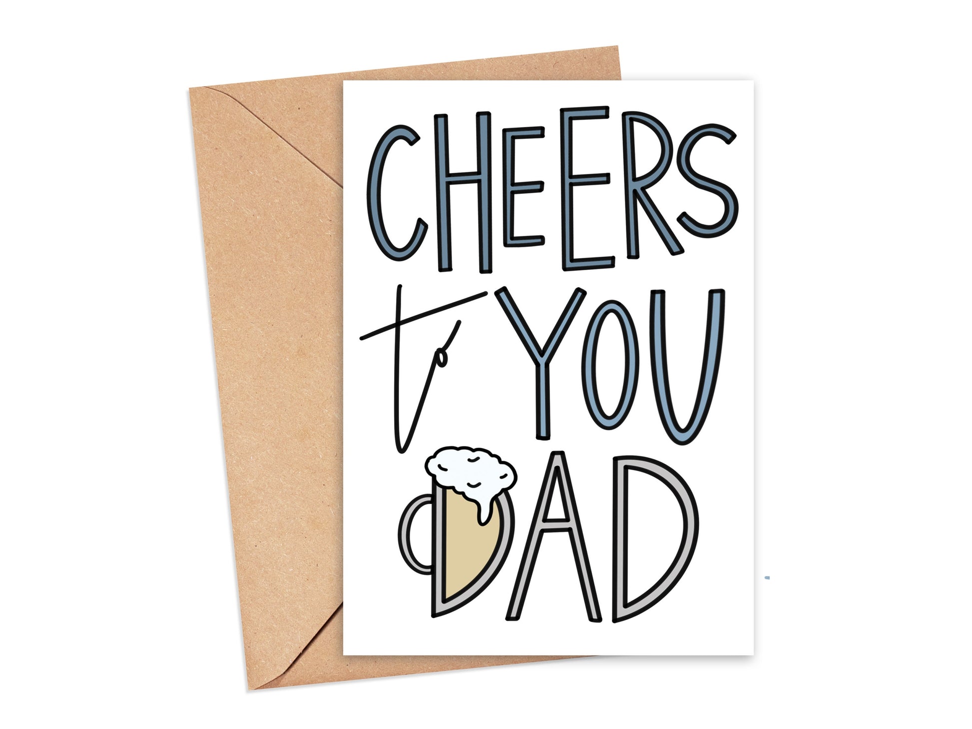 Cheers to You Dad Card Simply Happy Cards