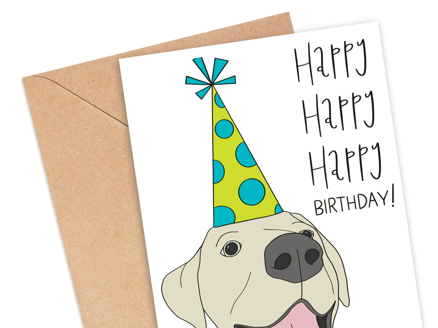 Happy Birthday Labrador Retriever Card Simply Happy Cards
