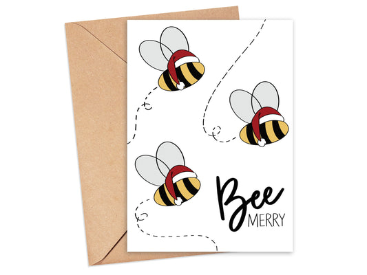 Bee Merry Holiday Card Simply Happy Cards