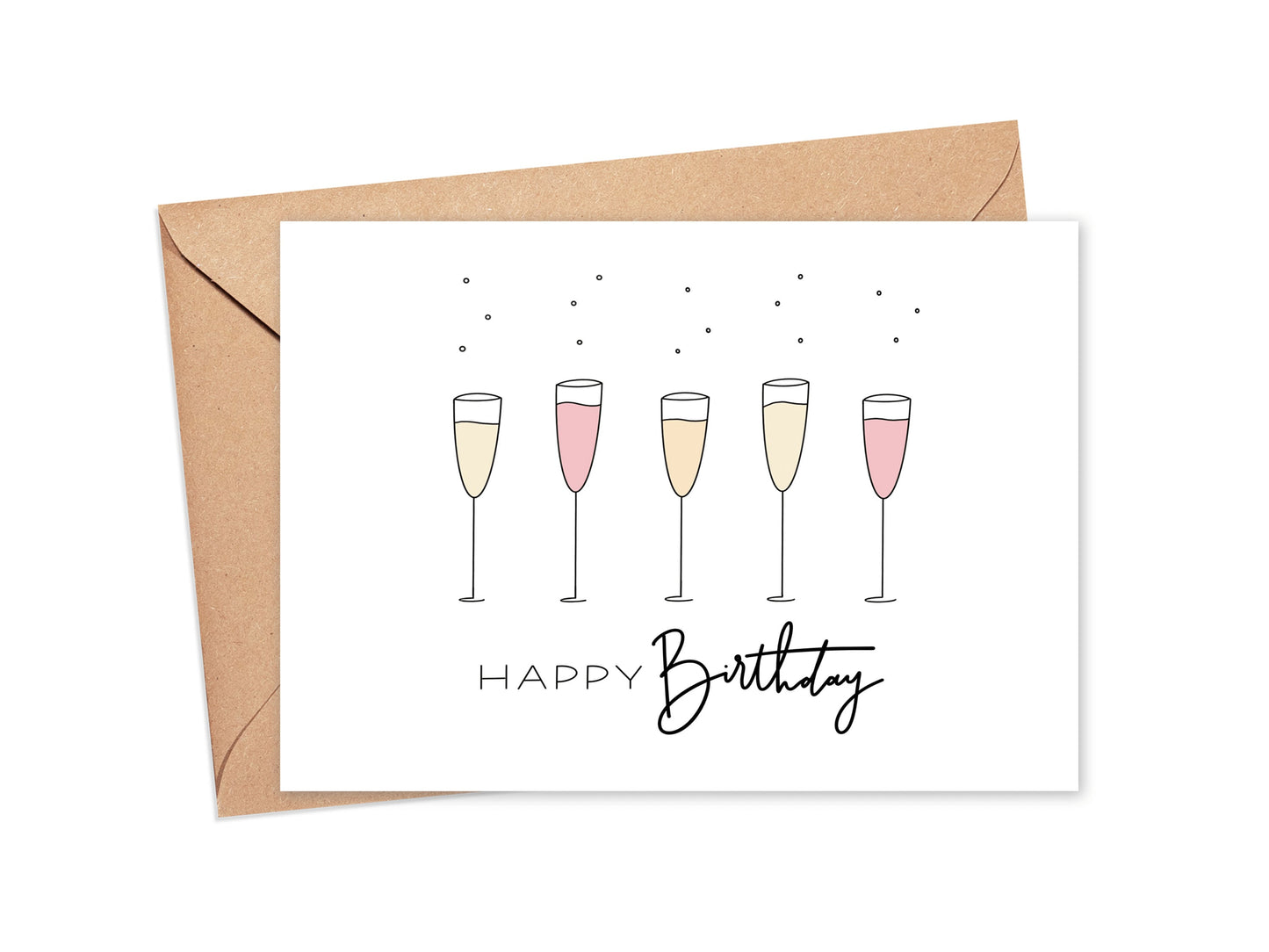 Happy Birthday Mimosas Card Simply Happy Cards