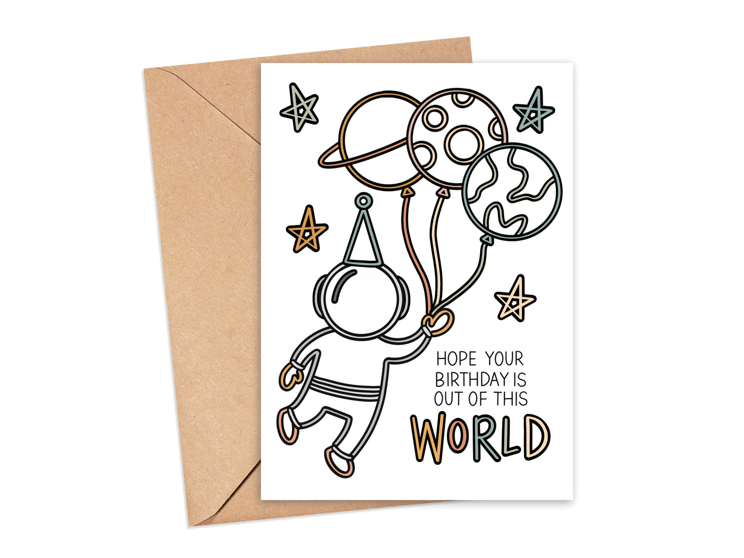 Hope Your Birthday is Out of This World Card Simply Happy Cards