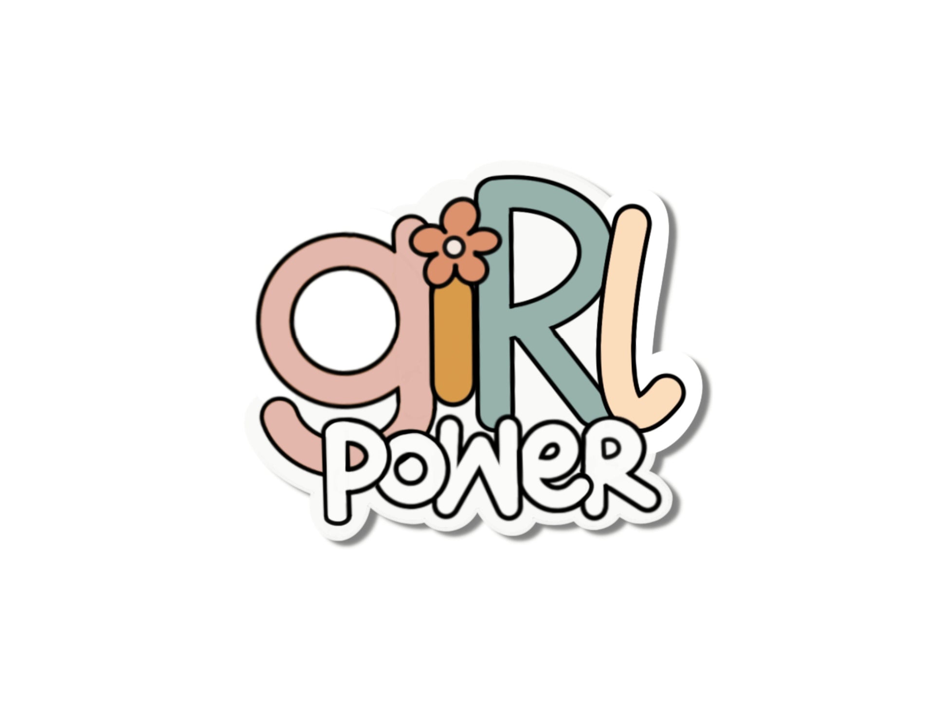 Girl Power Sticker (2.5x2 in) Simply Happy Cards