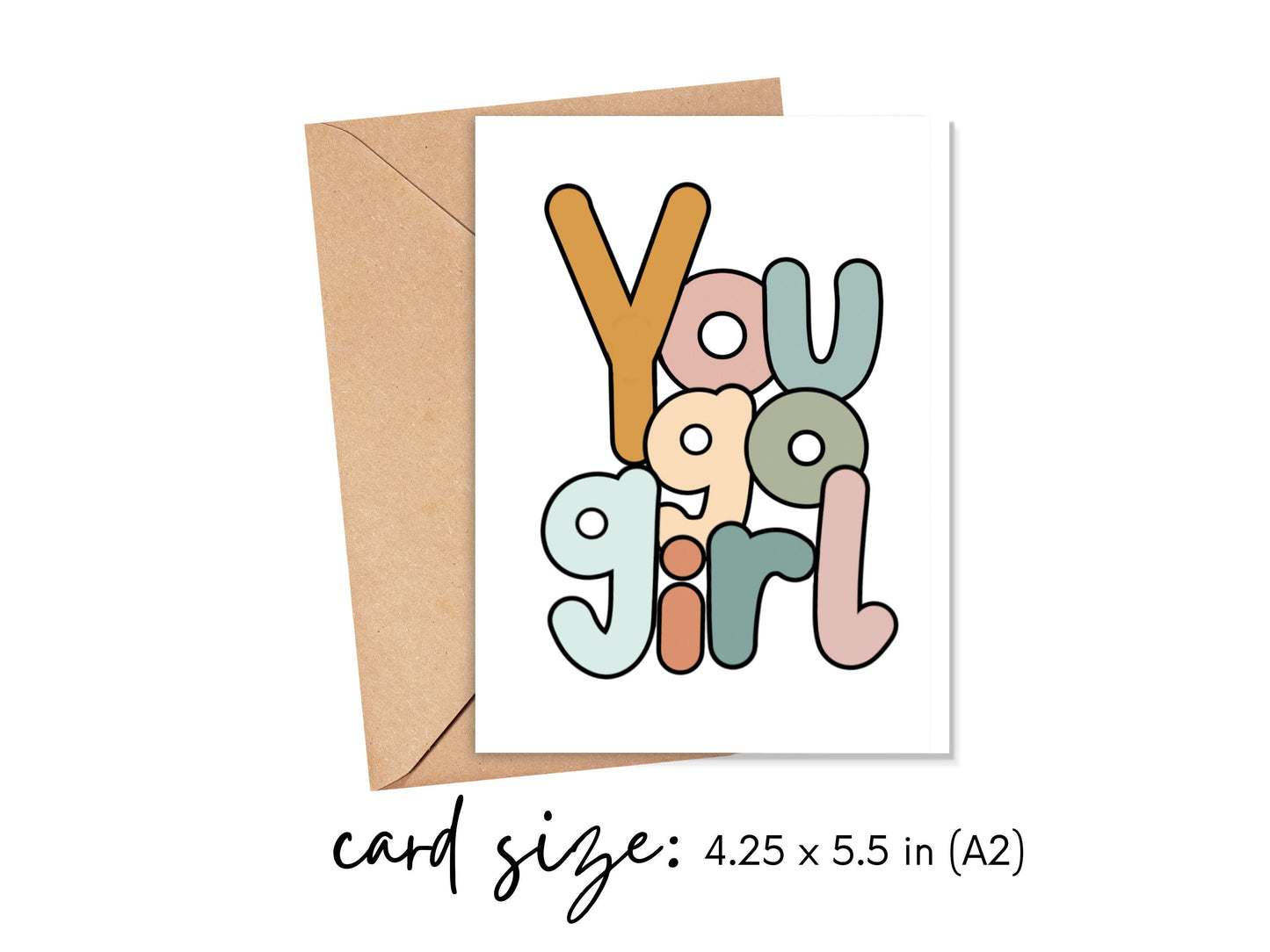 You Go Girl Card Simply Happy Cards