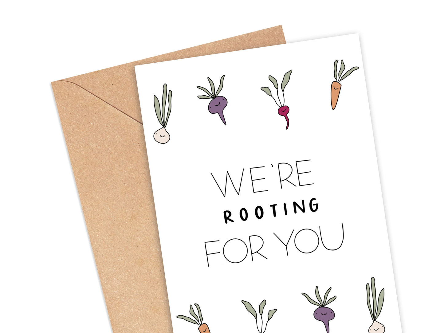 We're Rooting For You Vegetable Card Simply Happy Cards
