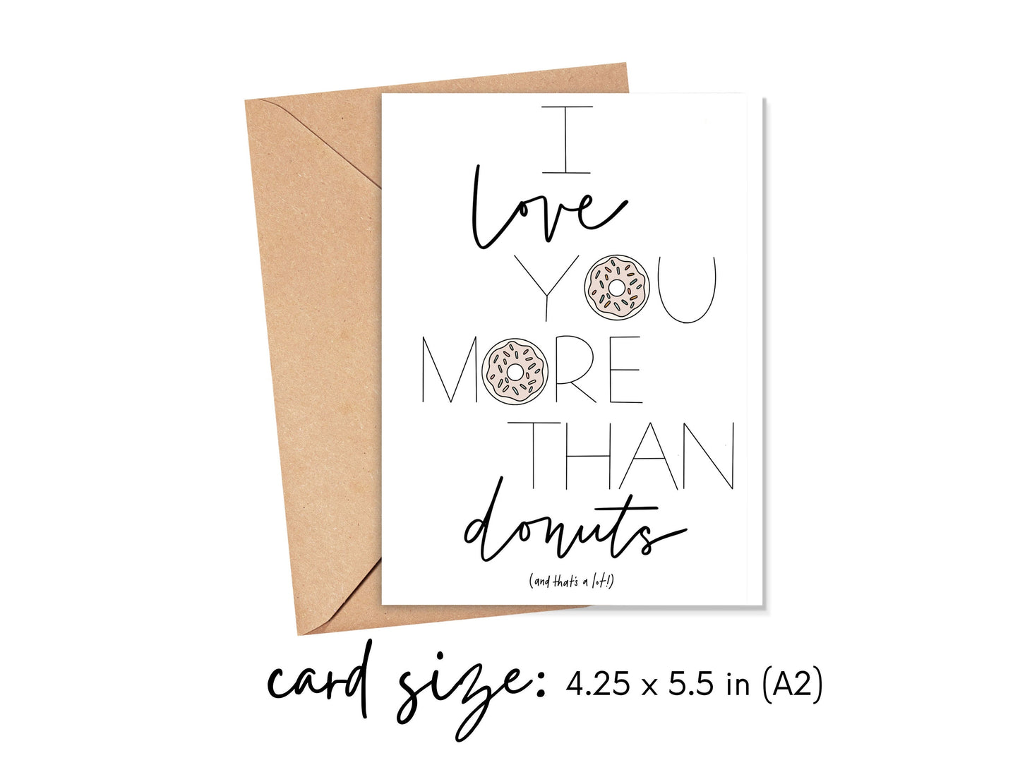 I Love You More Than Donuts Card Simply Happy Cards