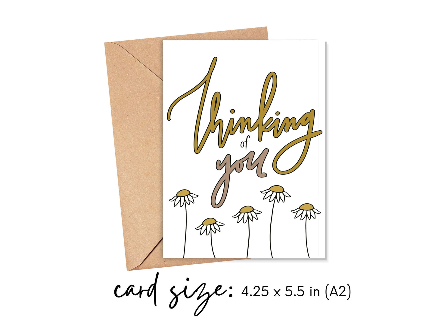 Thinking of You Pastel Flowers Card Simply Happy Cards
