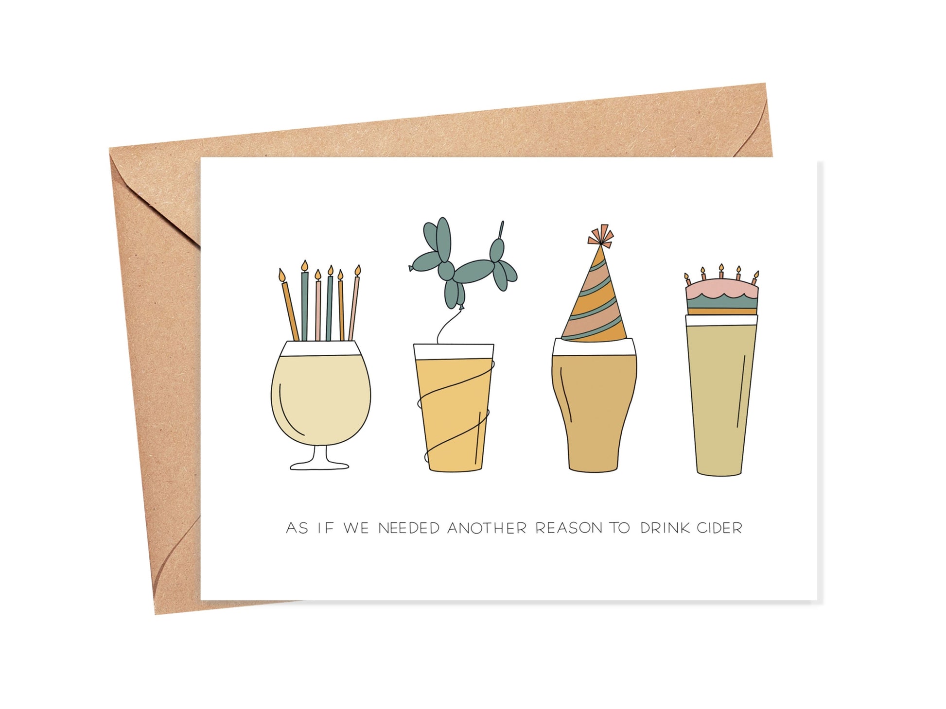 As If We Needed Another Reason to Drink Cider Card Simply Happy Cards