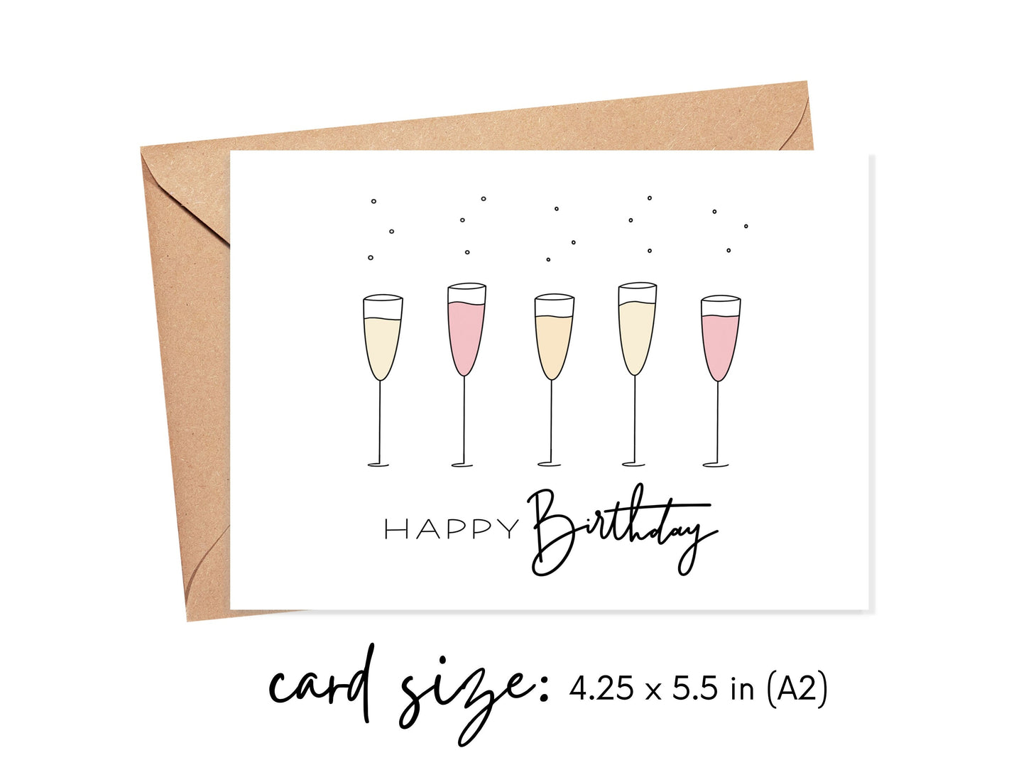 Happy Birthday Mimosas Card Simply Happy Cards