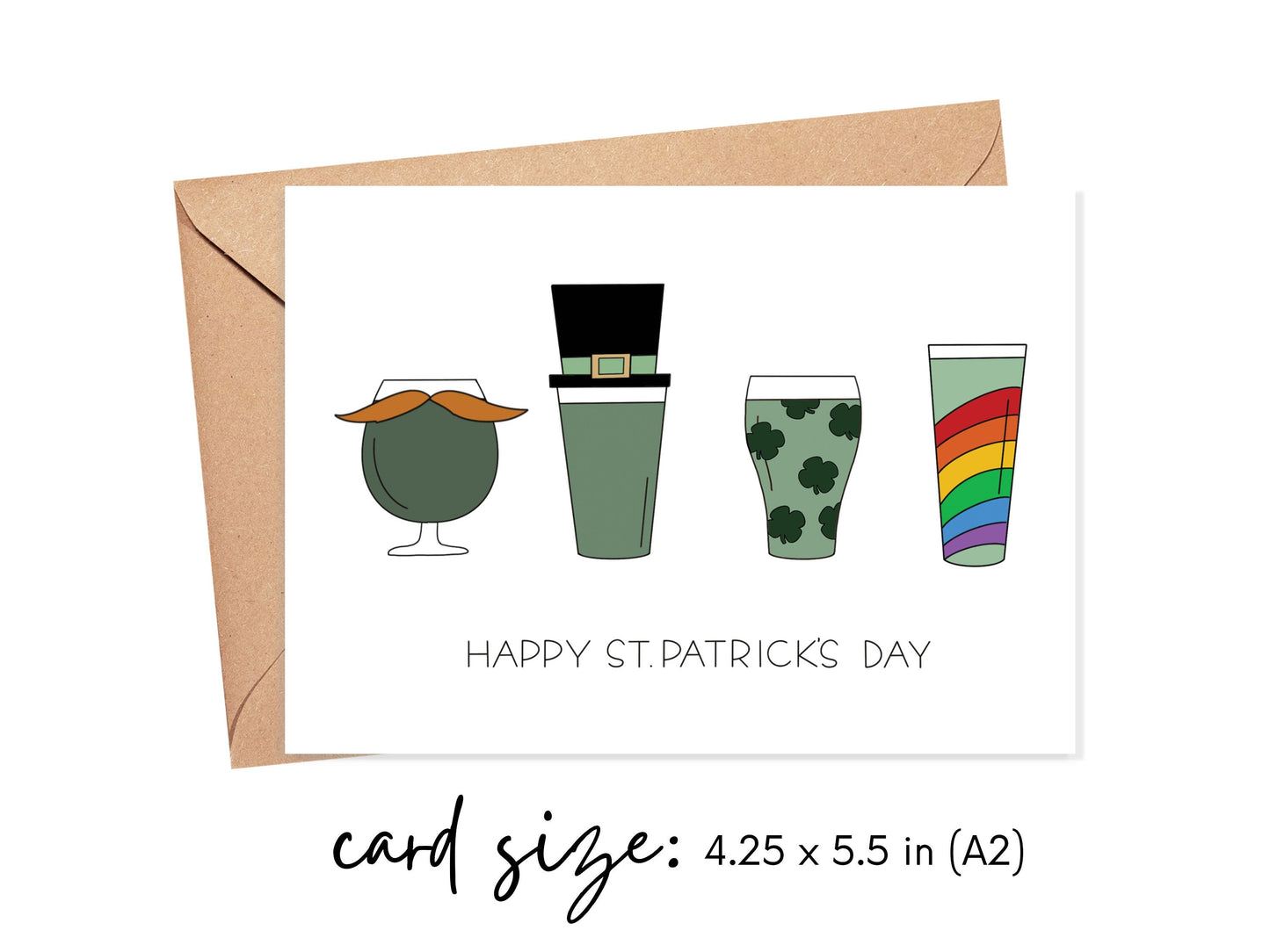 Happy St. Patrick's Day Green Beer Card Simply Happy Cards