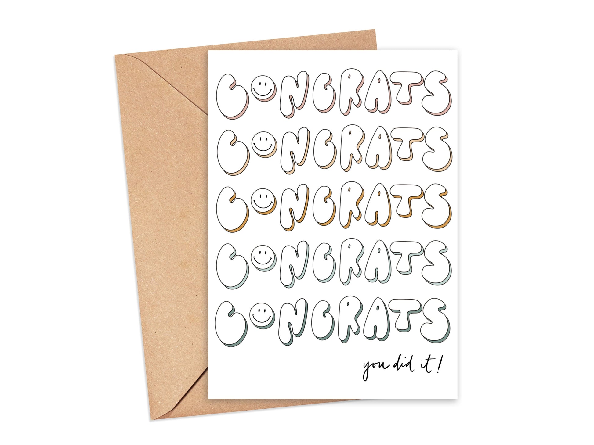 Congrats You Did It Card Simply Happy Cards