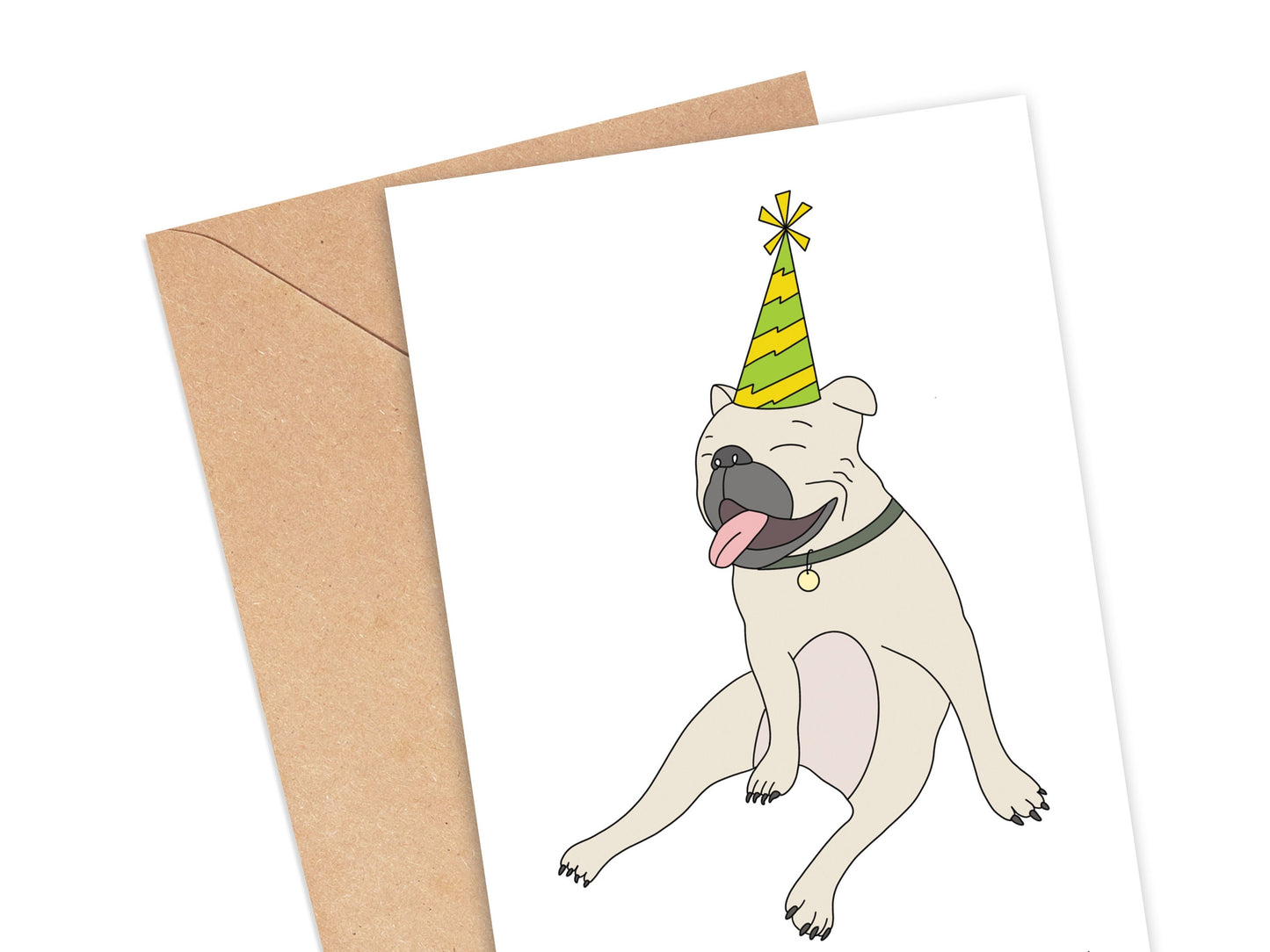 Happy Birthday French Bulldog Card Simply Happy Cards