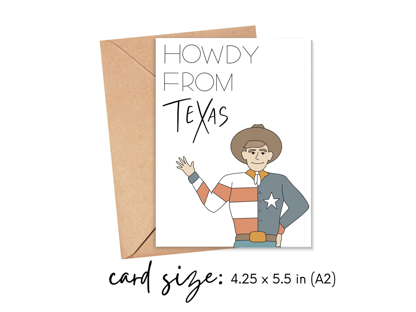 Howdy From Texas Card Simply Happy Cards