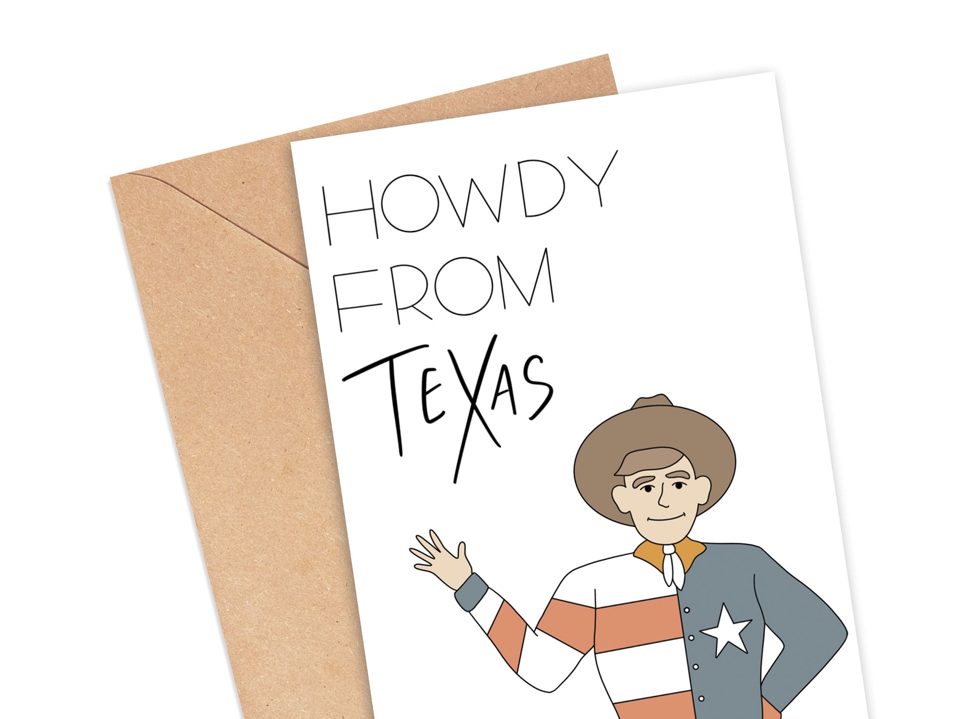 Howdy From Texas Card Simply Happy Cards