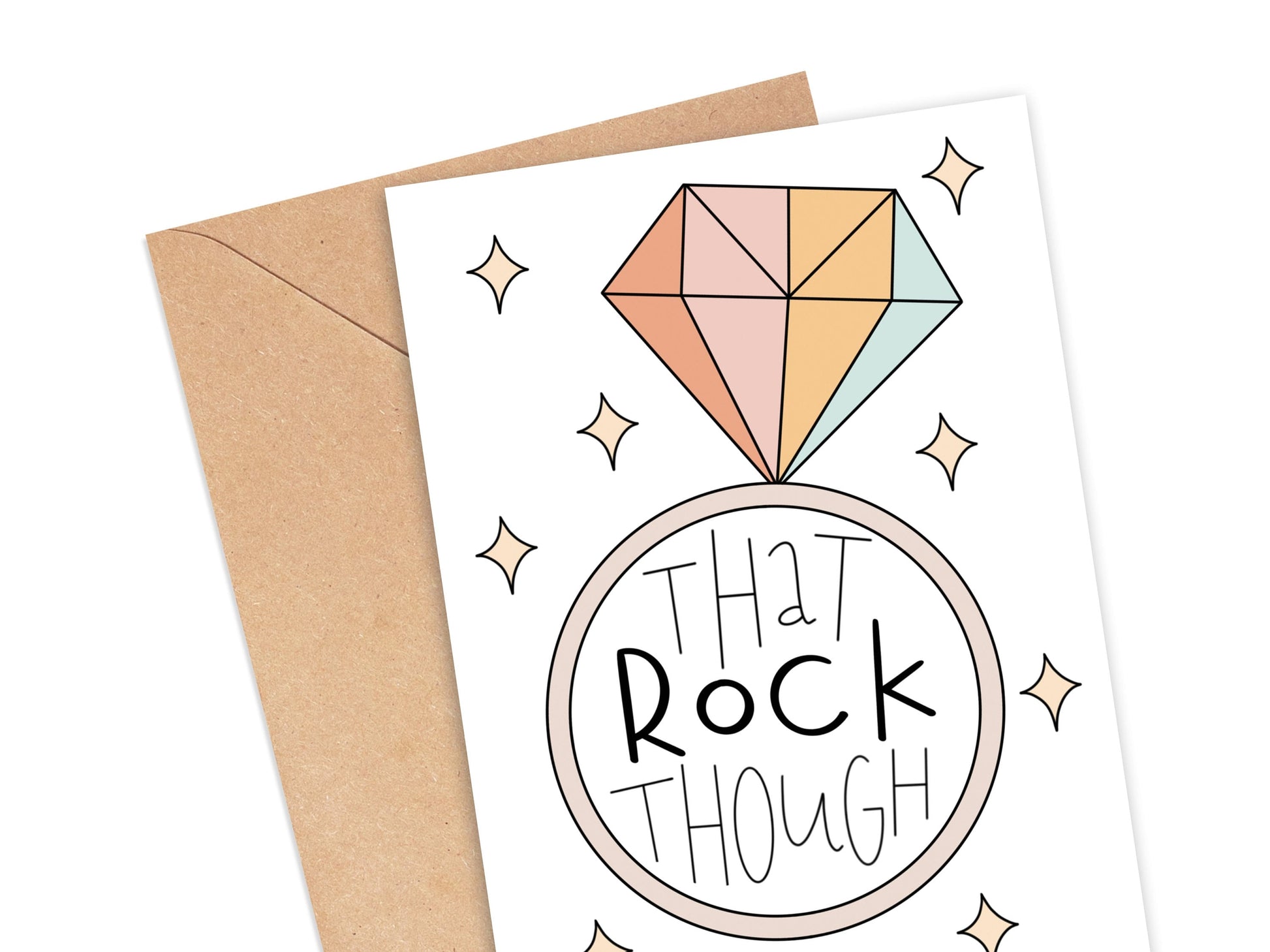 That Rock Though Engagement Card Simply Happy Cards