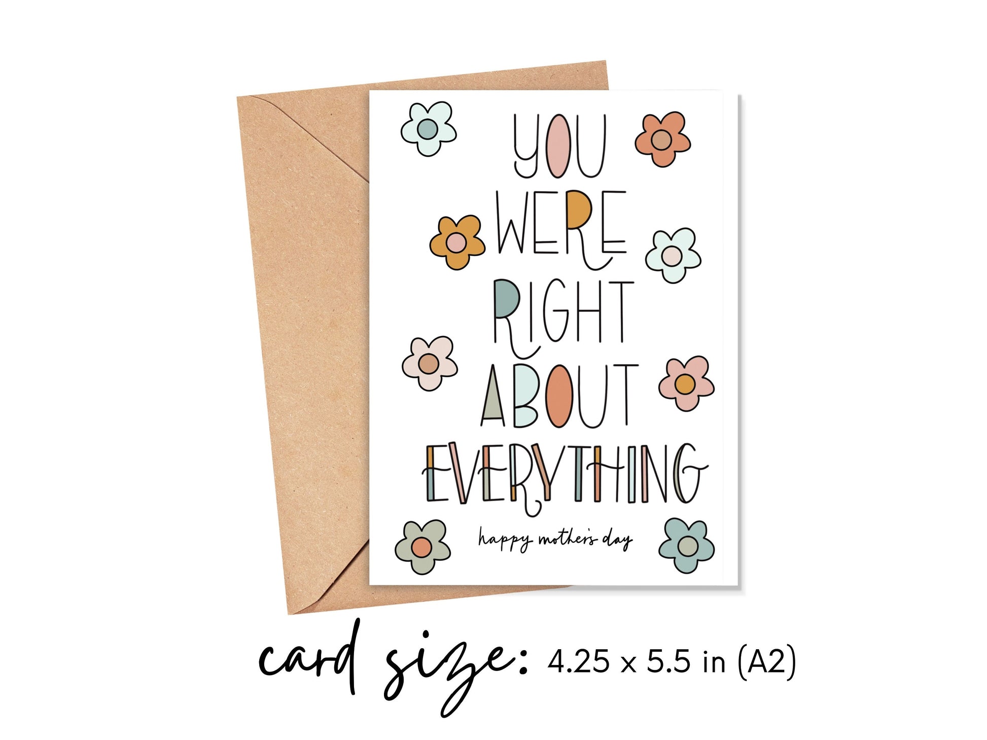 You Were Right About Everything Mother's Day Card Simply Happy Cards