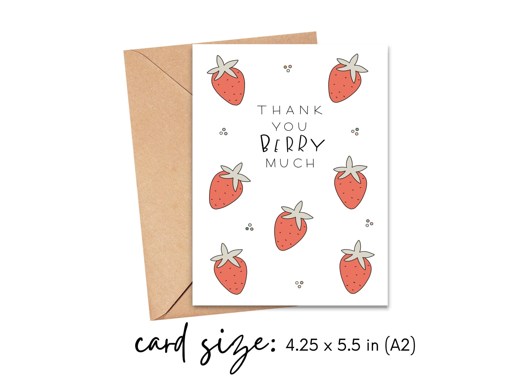 Thank You Berry Much Card Simply Happy Cards