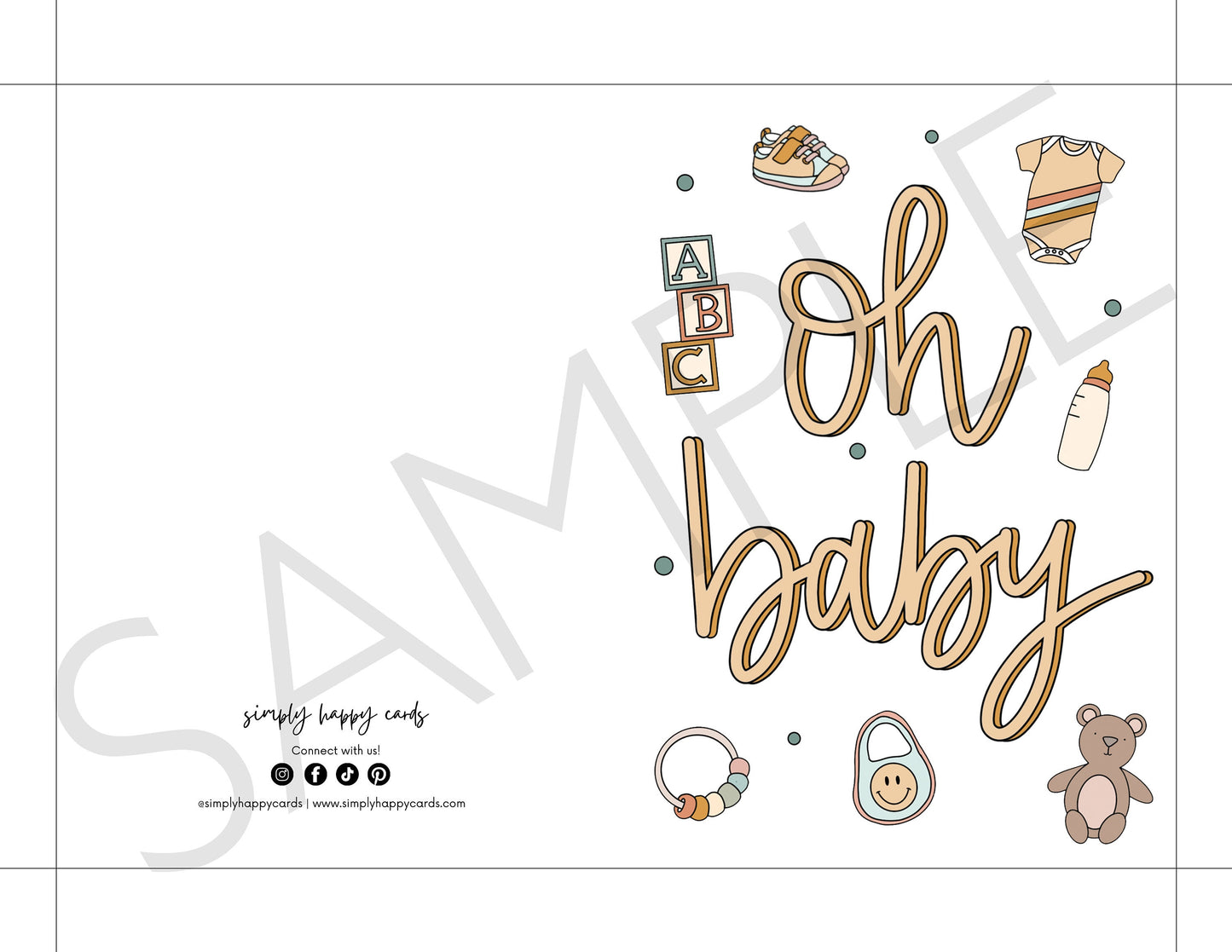 DIGITAL Oh Baby Card Simply Happy Cards