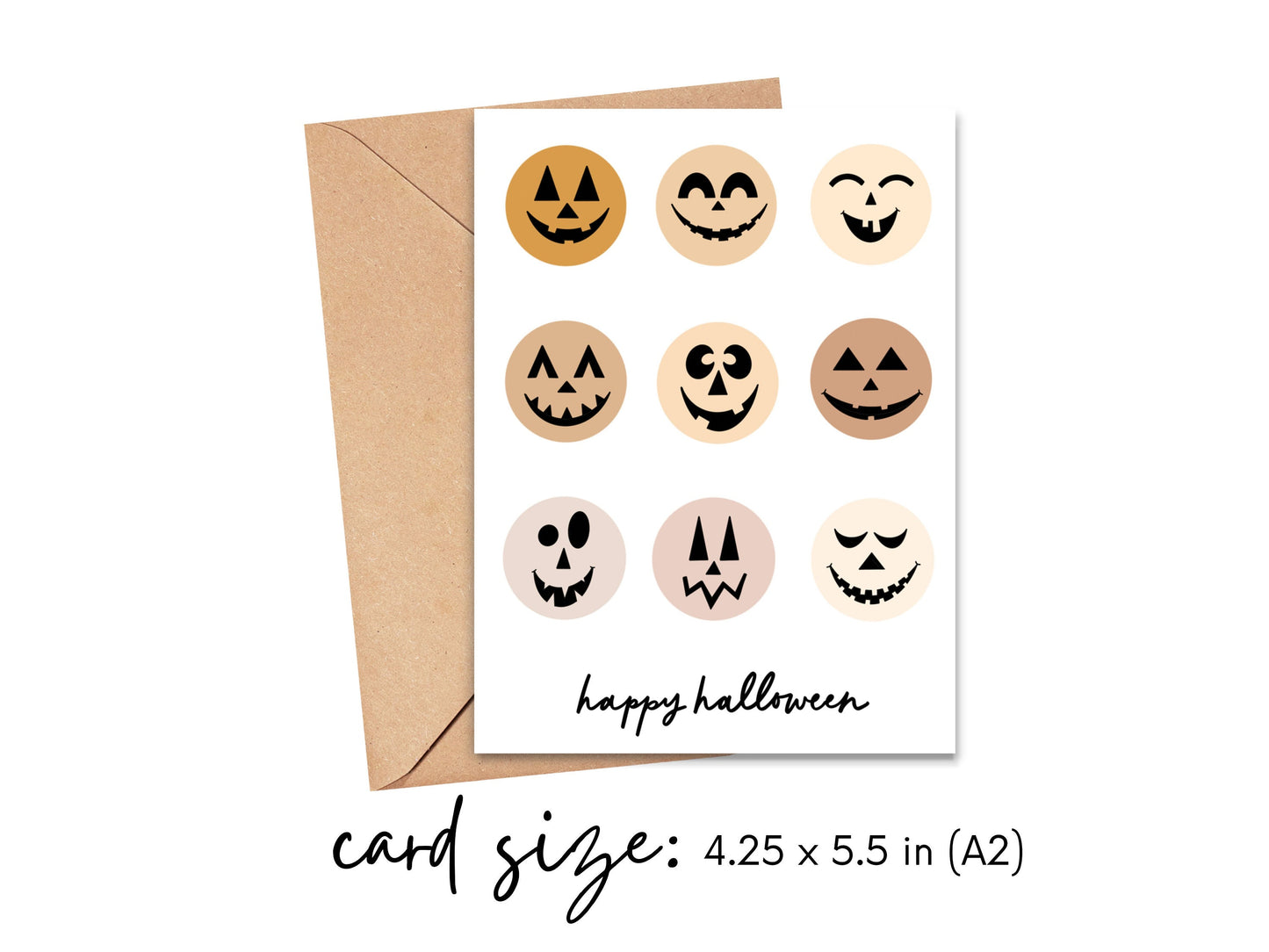 Happy Halloween Pumpkin Faces Card Simply Happy Cards