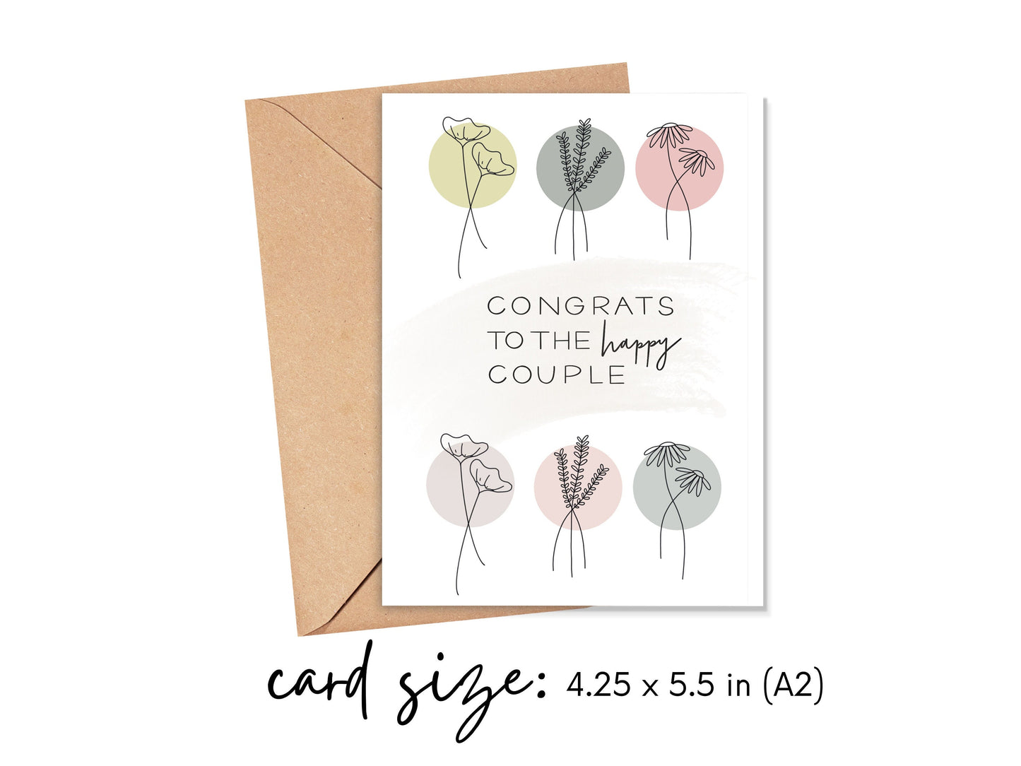 Congrats to the Happy Couple Card Simply Happy Cards