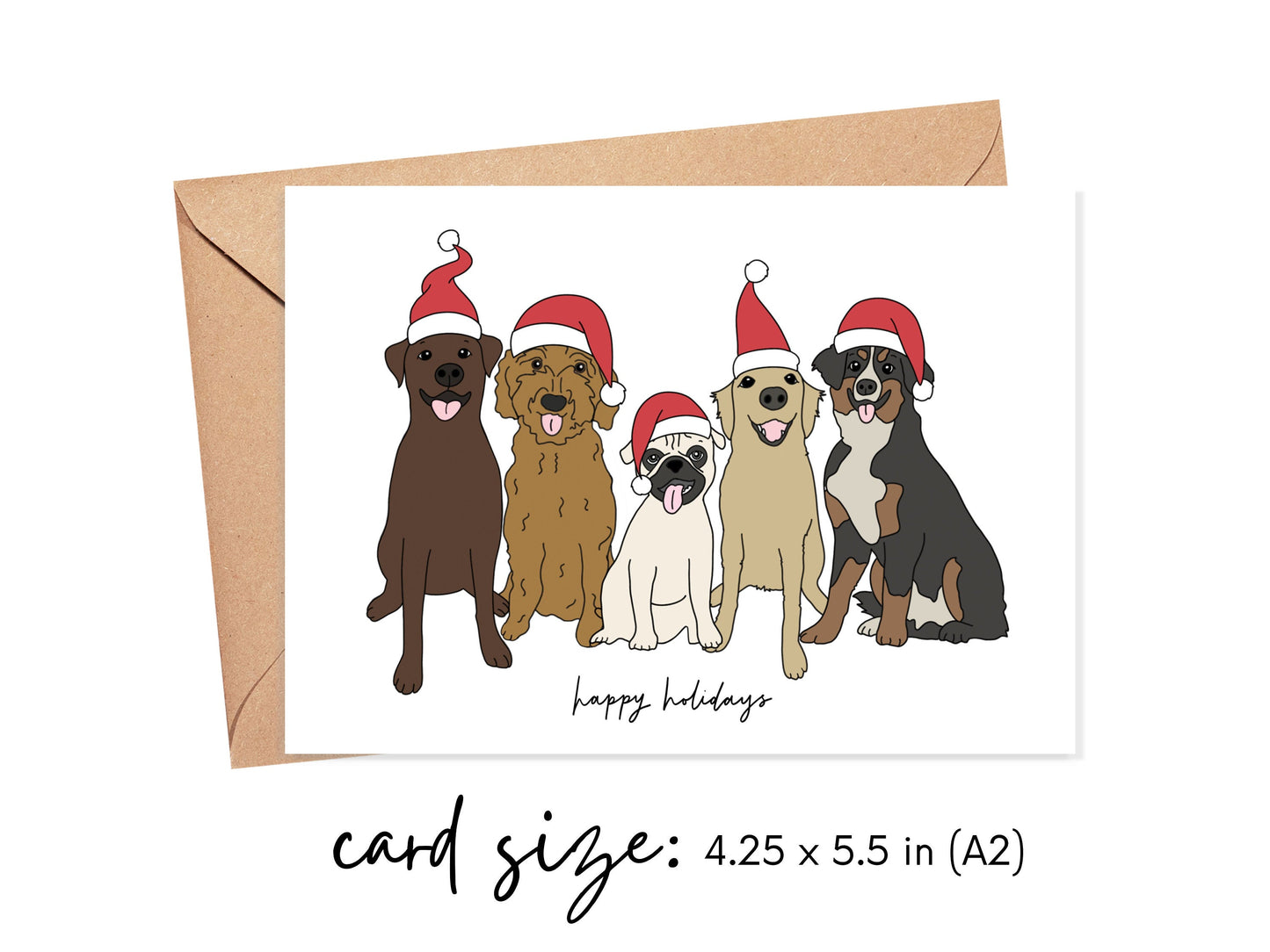 Happy Holidays Variety of Dogs Card Simply Happy Cards