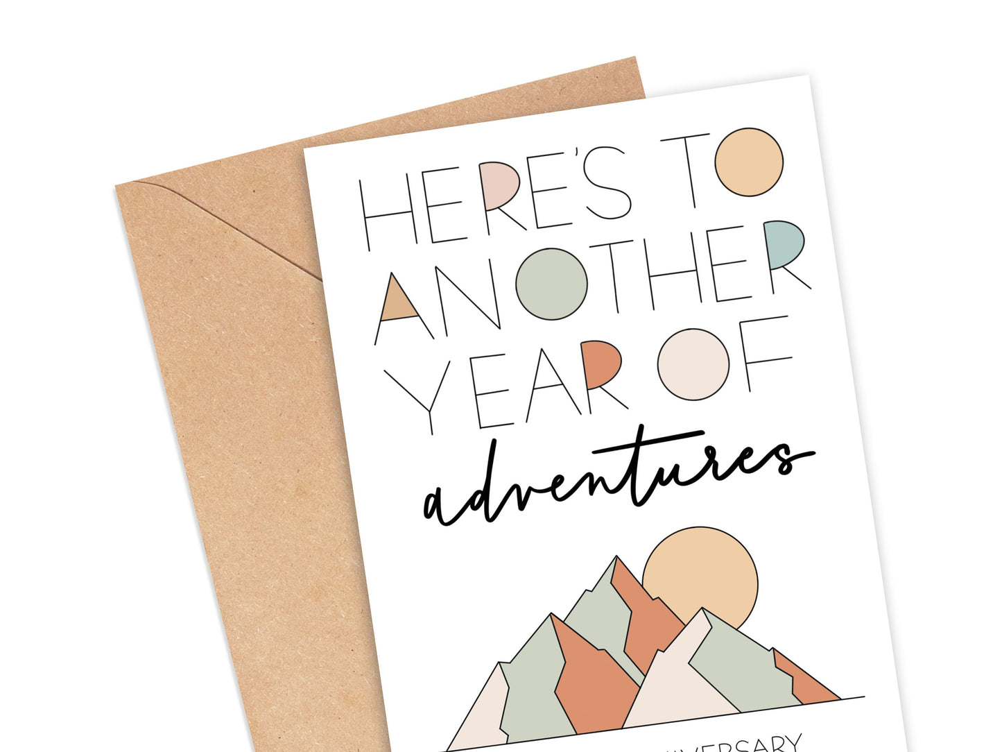 Here's to Another Year of Adventures Anniversary Card Simply Happy Cards