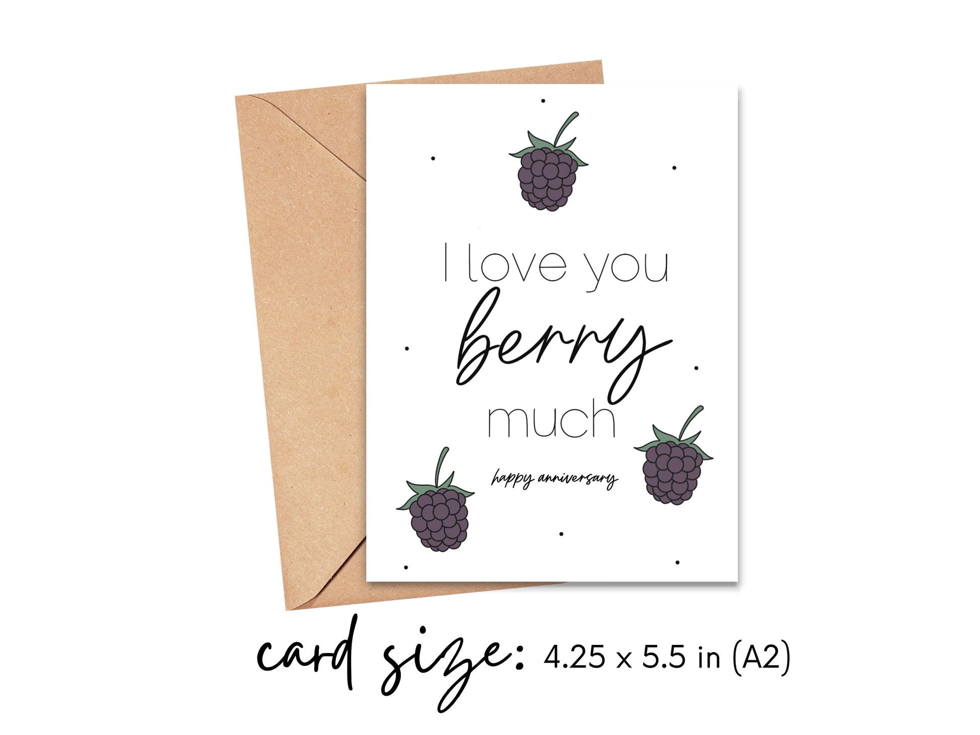 I Love You Berry Much Happy Anniversary Card Simply Happy Cards