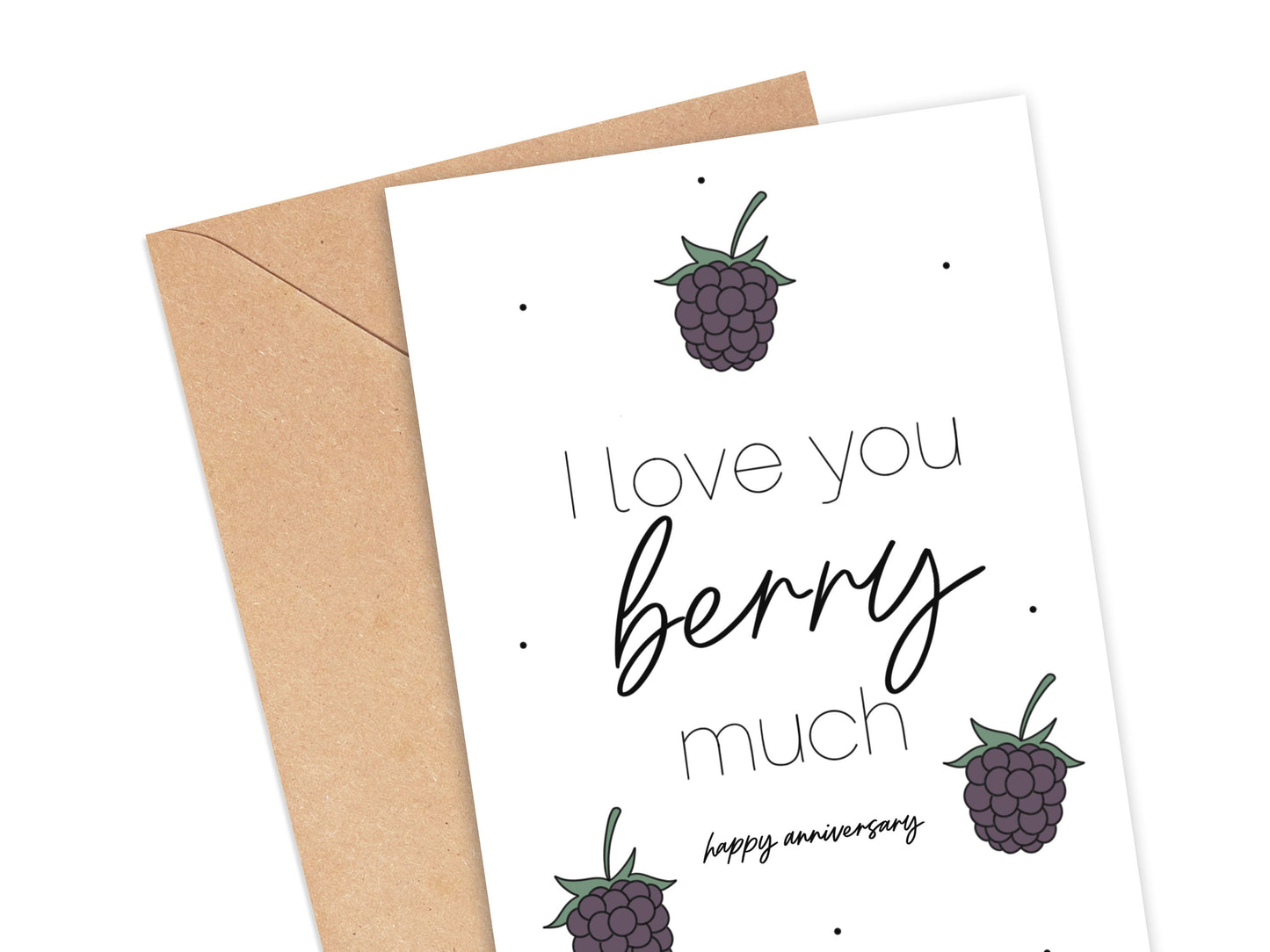 I Love You Berry Much Happy Anniversary Card Simply Happy Cards