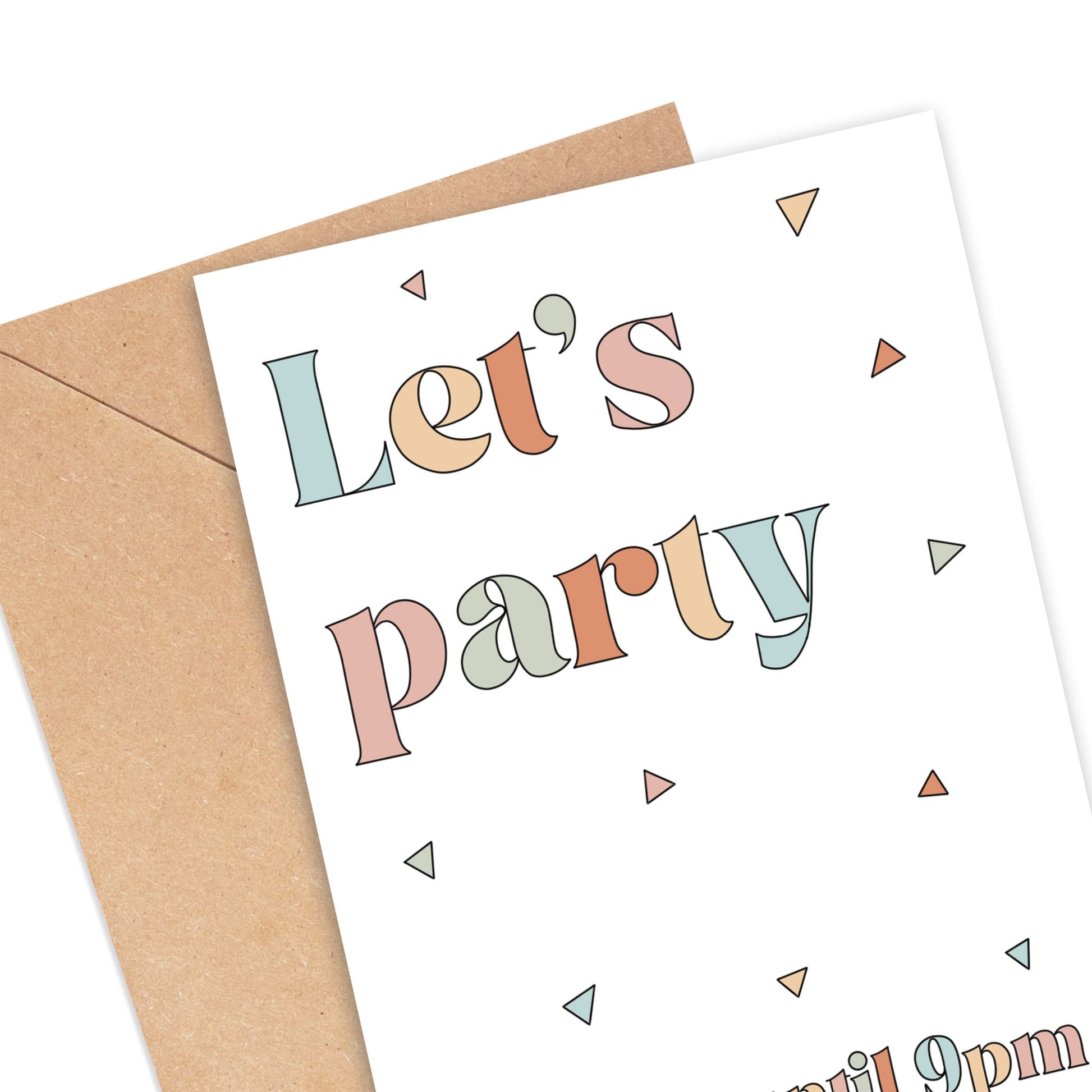 Let's Party Until 9PM Card Simply Happy Cards