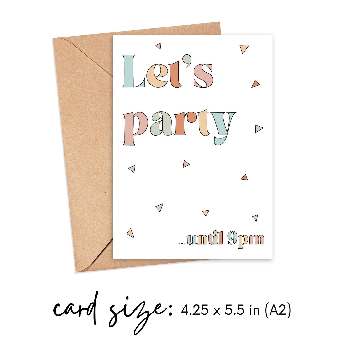 Let's Party Until 9PM Card Simply Happy Cards