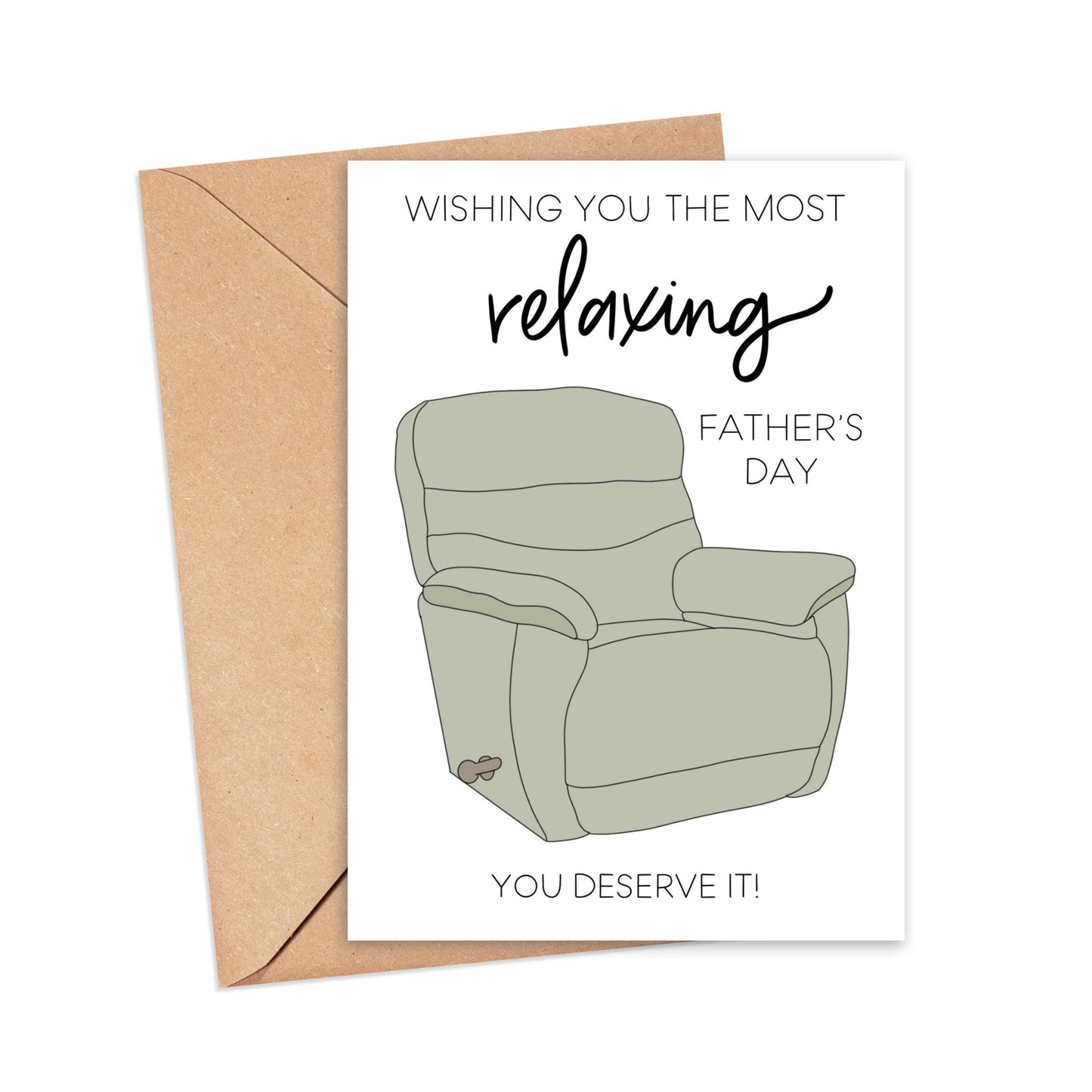 Wishing You a Relaxing Father's Day Card Simply Happy Cards