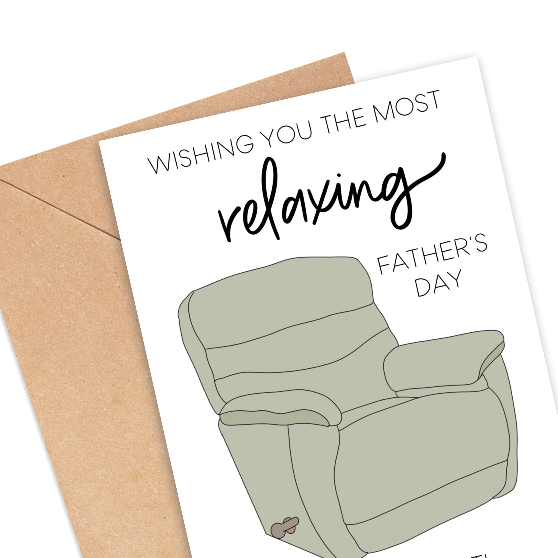 Wishing You a Relaxing Father's Day Card Simply Happy Cards
