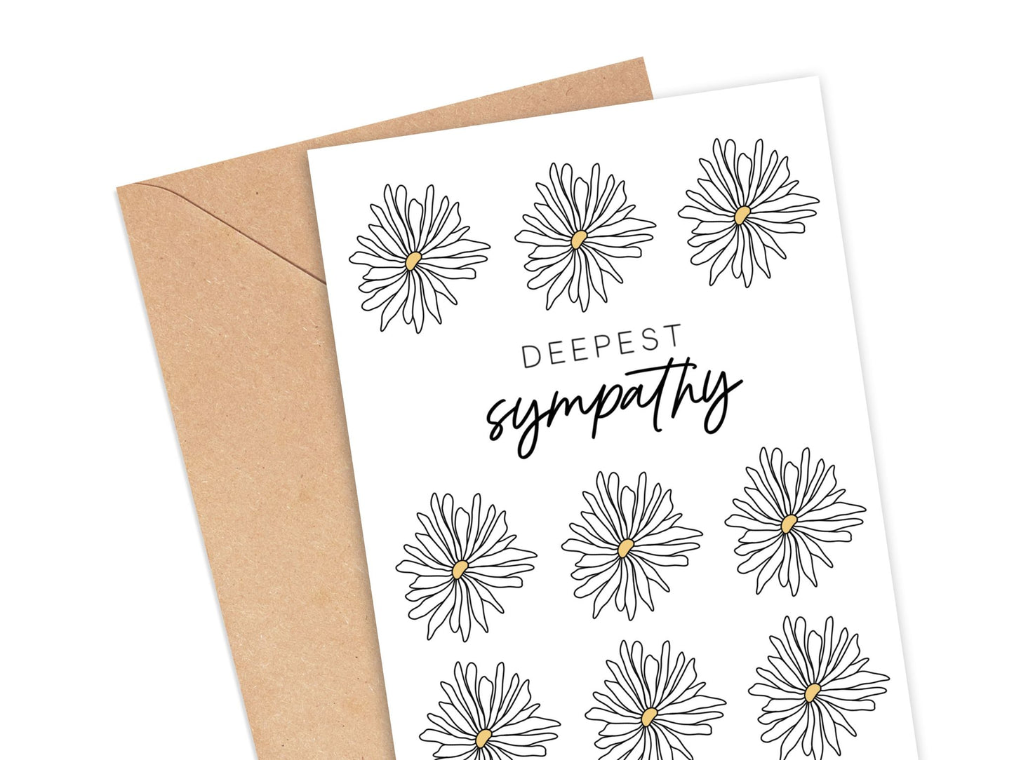 Deepest Sympathy Flowers Card Simply Happy Cards