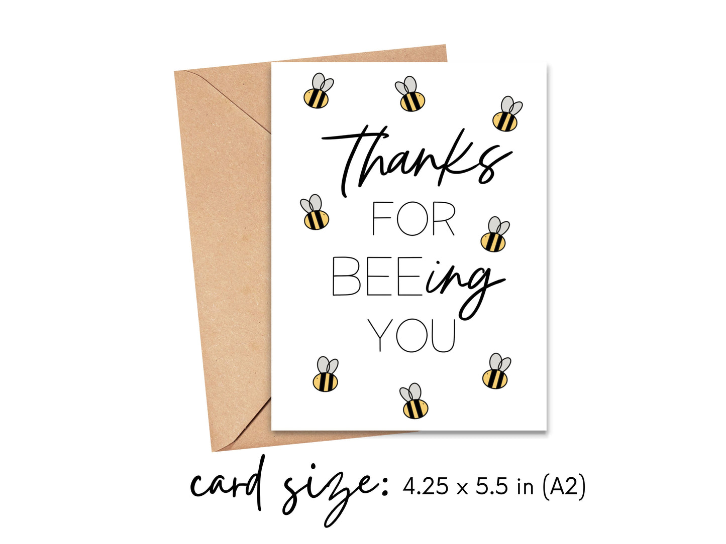 Thanks for Bee-ing You Card Simply Happy Cards