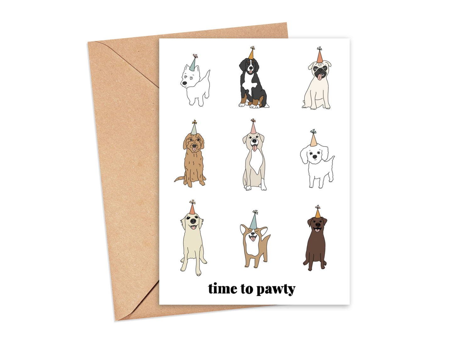 Time to Pawty Card Simply Happy Cards